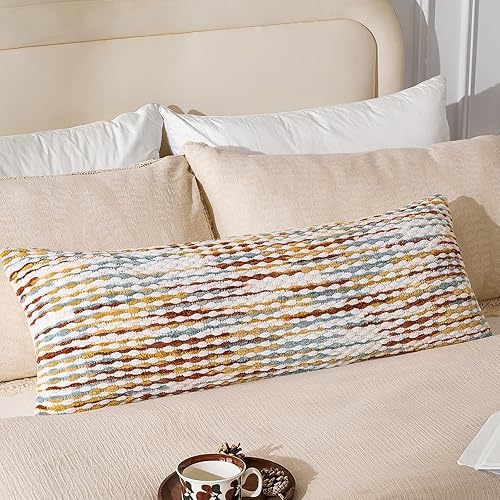 Miniatura 31 de AmHoo Juego de 2 fundas de almohada decorativas de chenilla estilo bohemio, funda de almohada con borlas para sofá, cama, dormitorio, sala de estar,