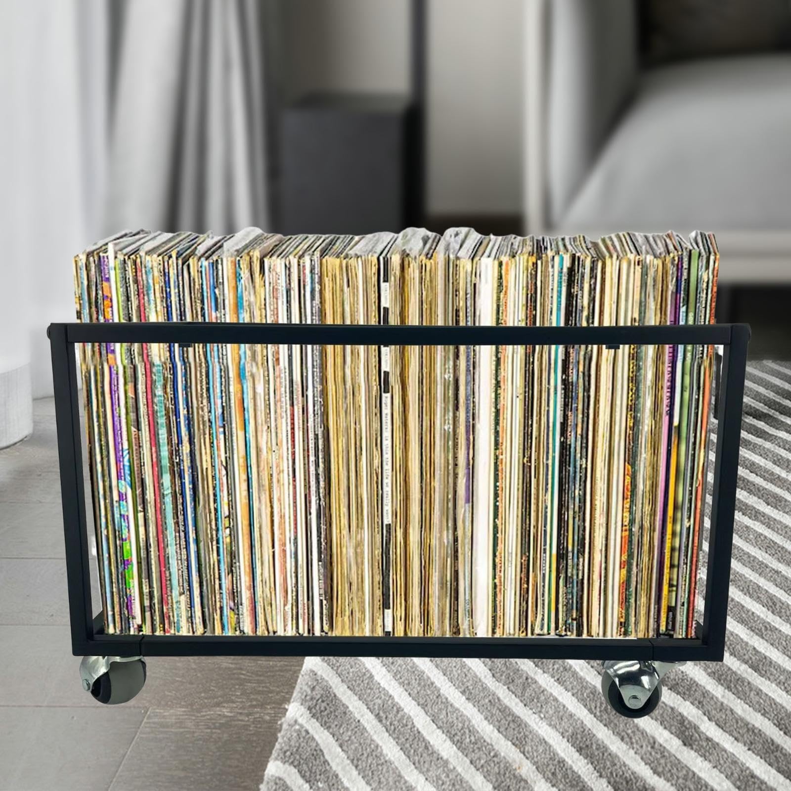 Organizer su Ruote per Dischi in Vinile, capacità 100 LP.