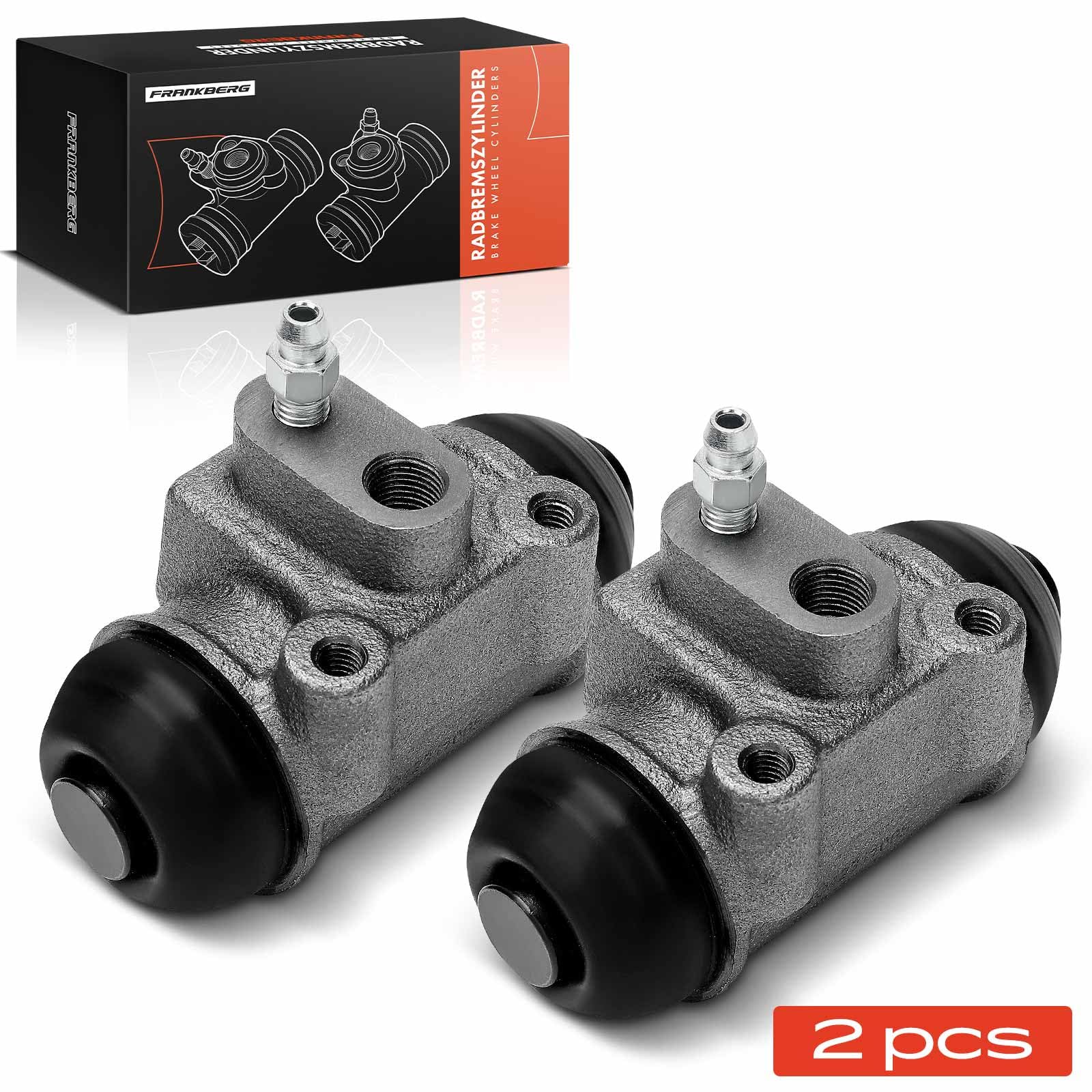 Frankberg 2x Cilindro freno ruota Cilindro freno Posteriore Compatibile con Ducato Bus 230 Jumper Furgone 230L Jumper Bus 230P Ducato Pianale/Telaio 230 Replace# 52925X