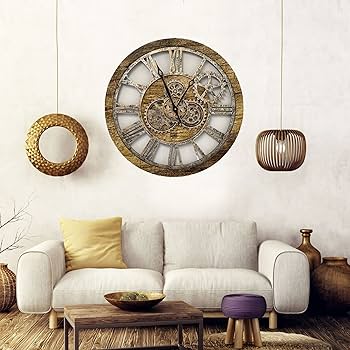 Amazon.co.jp: The Gears Clock オリジナル リアル ムービング