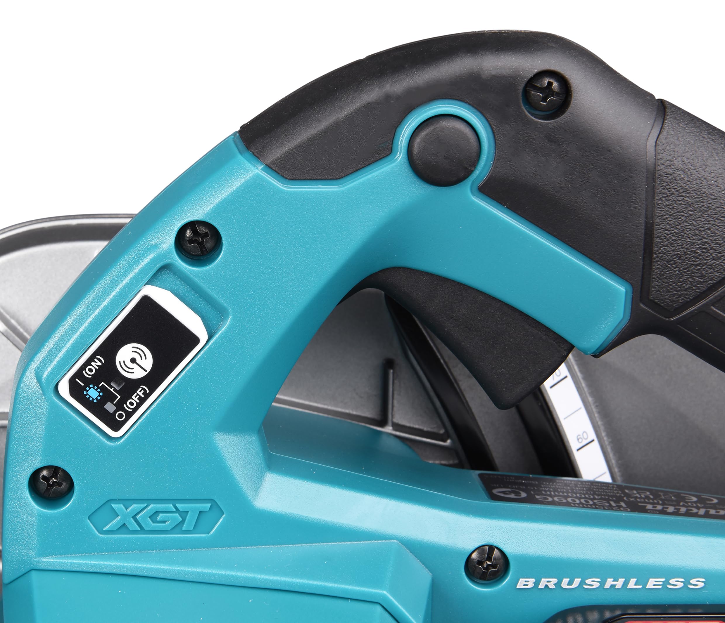 Makita HS009GZ Akku-Handkreissäge 40V max. (ohne Akkus, ohne Ladegerät), Petrol