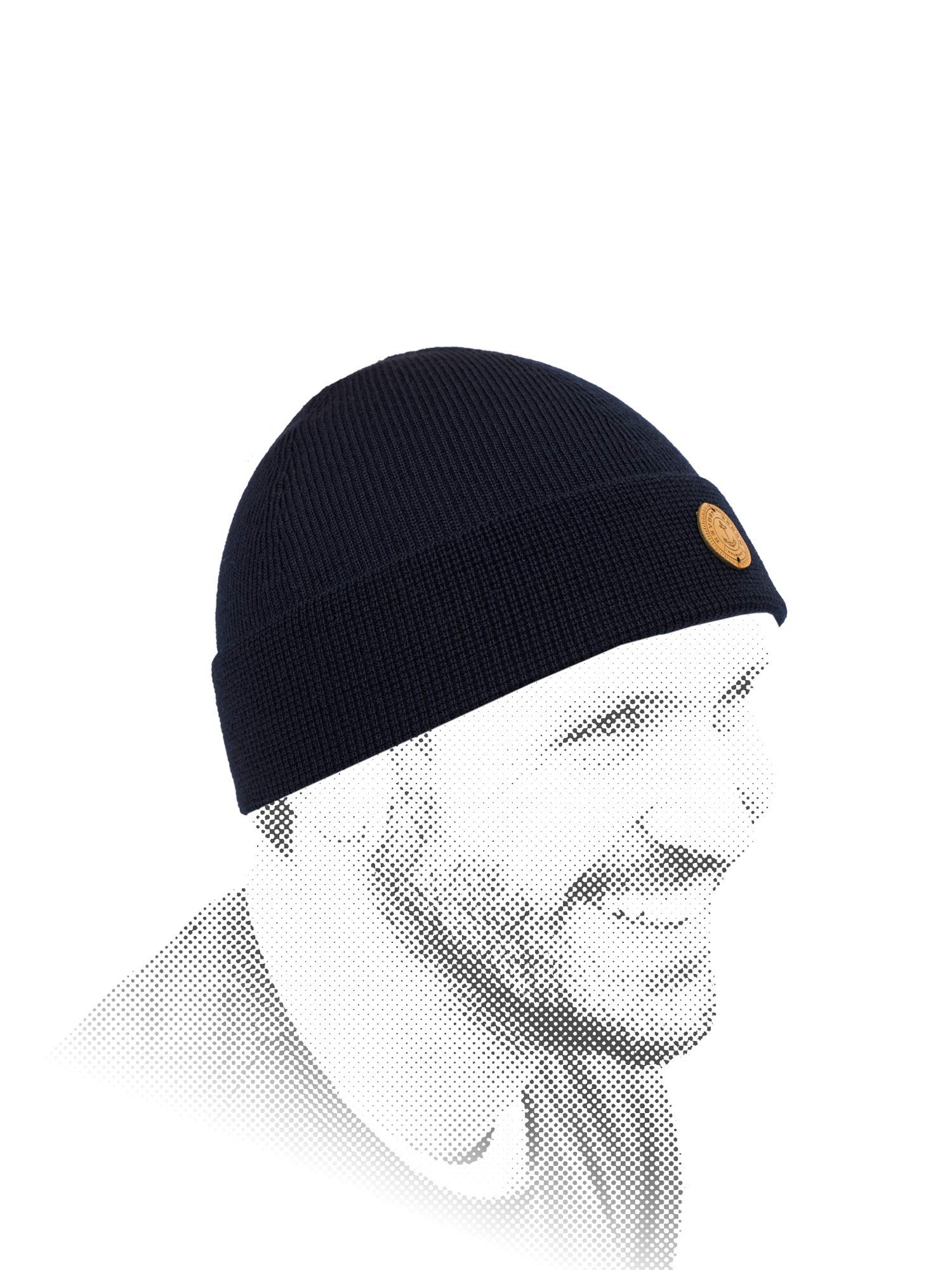 Hanse-Troyer – klasyczna czapka z delikatnej dzianiny na okres przejściowy – 100% wełna Merino żywa wełna – wysokiej jakości, bardzo elegancka czapka Beanie – bez drapania i swędzenia