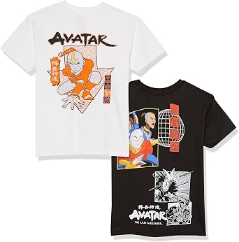 Avatar The Last Airbender Boys Avarar the Last Airbender Boys 2-Pack T-Shirt Bundle