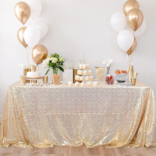 Miniatura 9 de ShinyBeauty - Mantel rectangular de lentejuelas (60 x 102), diseño de bodas y fiestas de Navidad