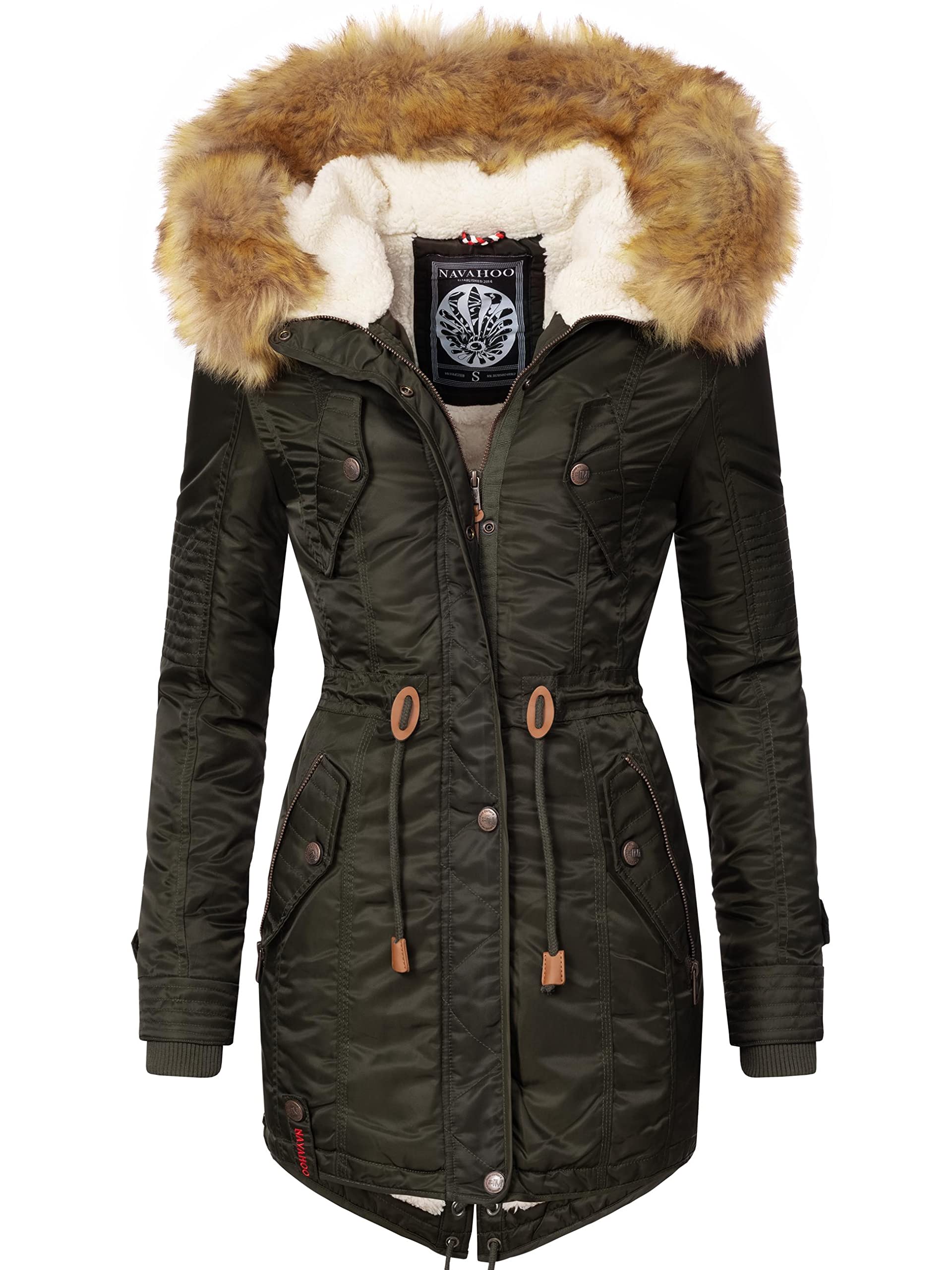 Navahoo Women's Olive Green La Viva ` Winter Coat L