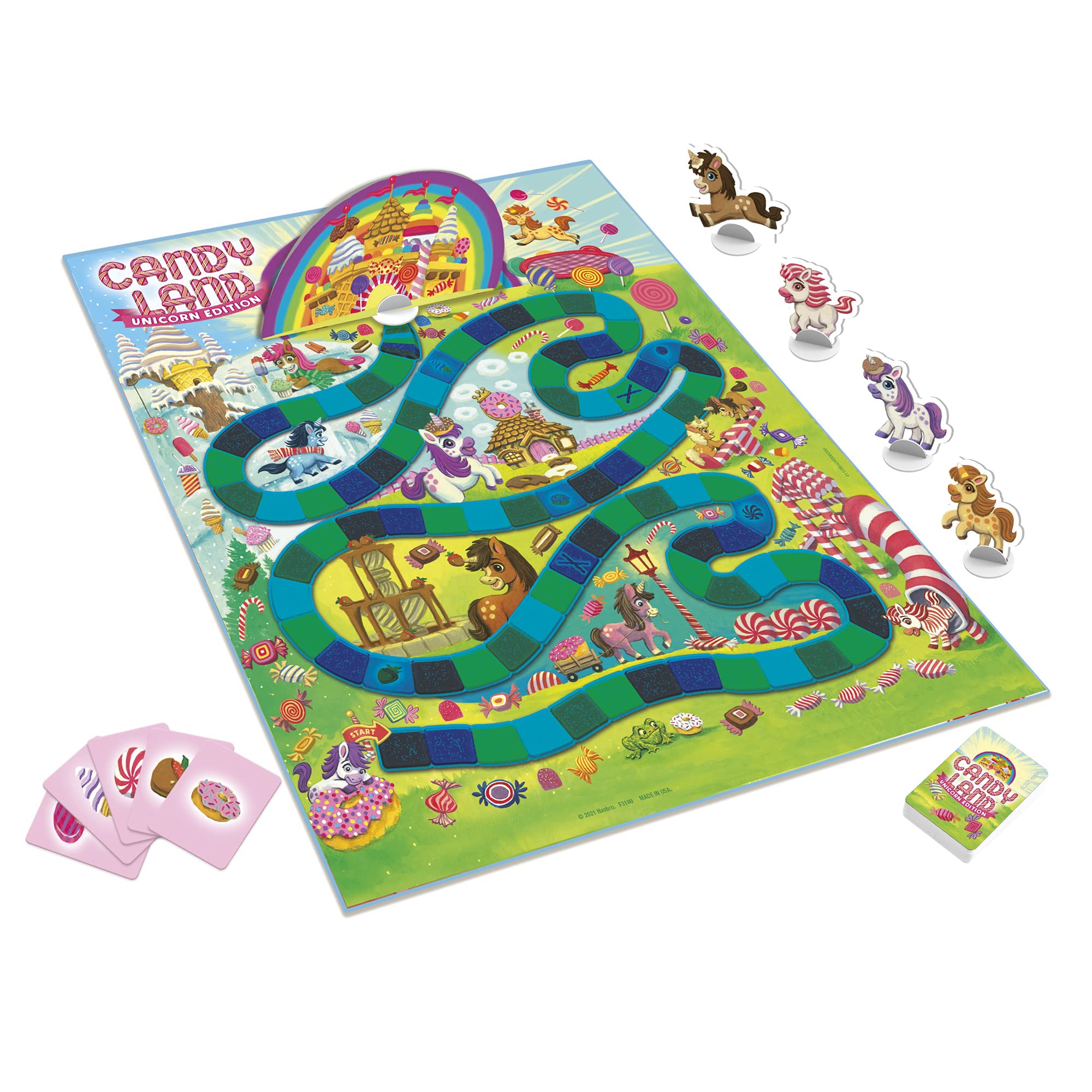 Buy Candy Land Unicorn Edition Board Game, Toddler Games, Unicorn Toys