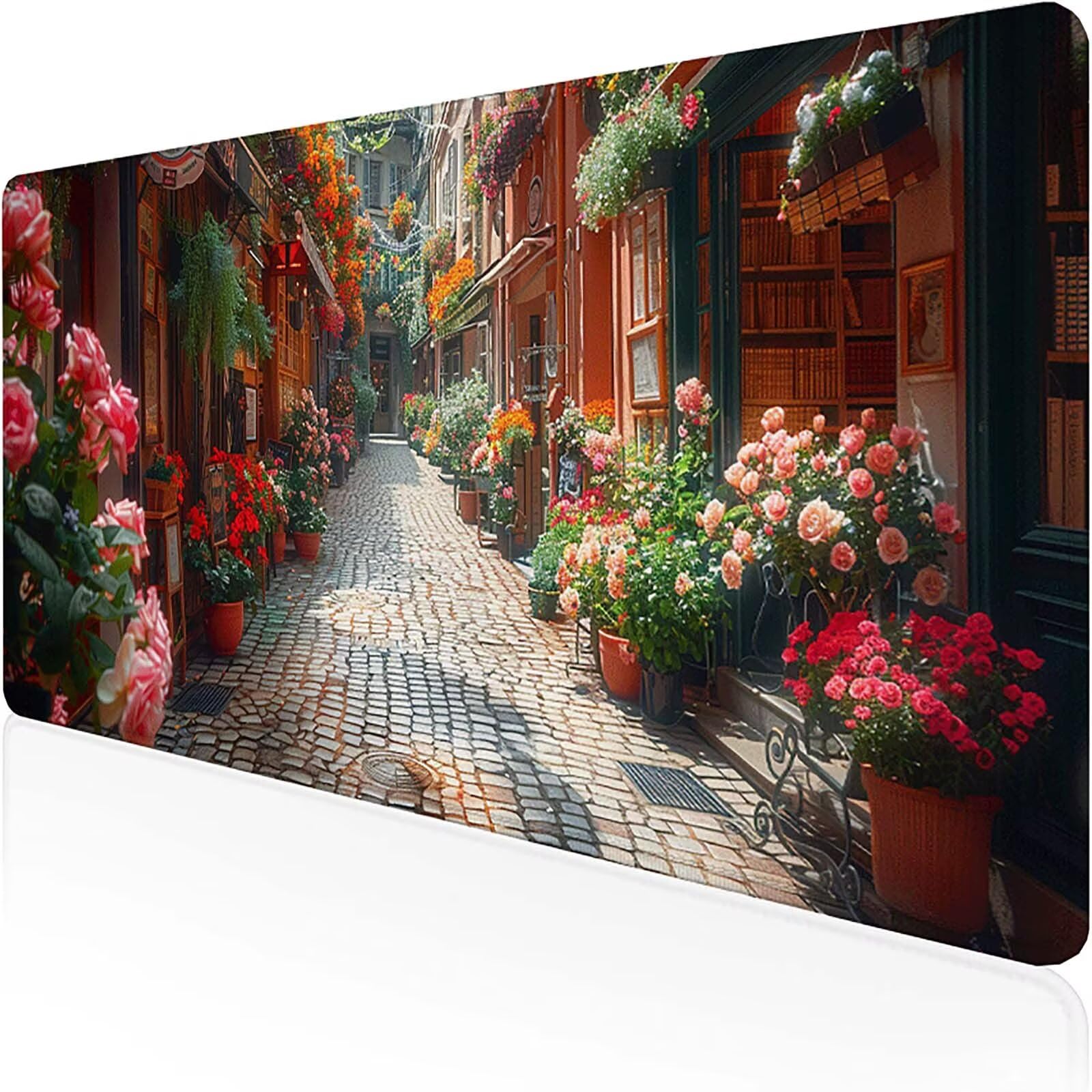 Gamingowa podkładka pod mysz, 1500 x 800 mm, czerwona, ze szwanymi krawędziami, wodoodporna, antypoślizgowa, gumowa podstawa, XXL na PC, akcesoria biurowe, akcesoria gamingowe, laptop, prezent dla