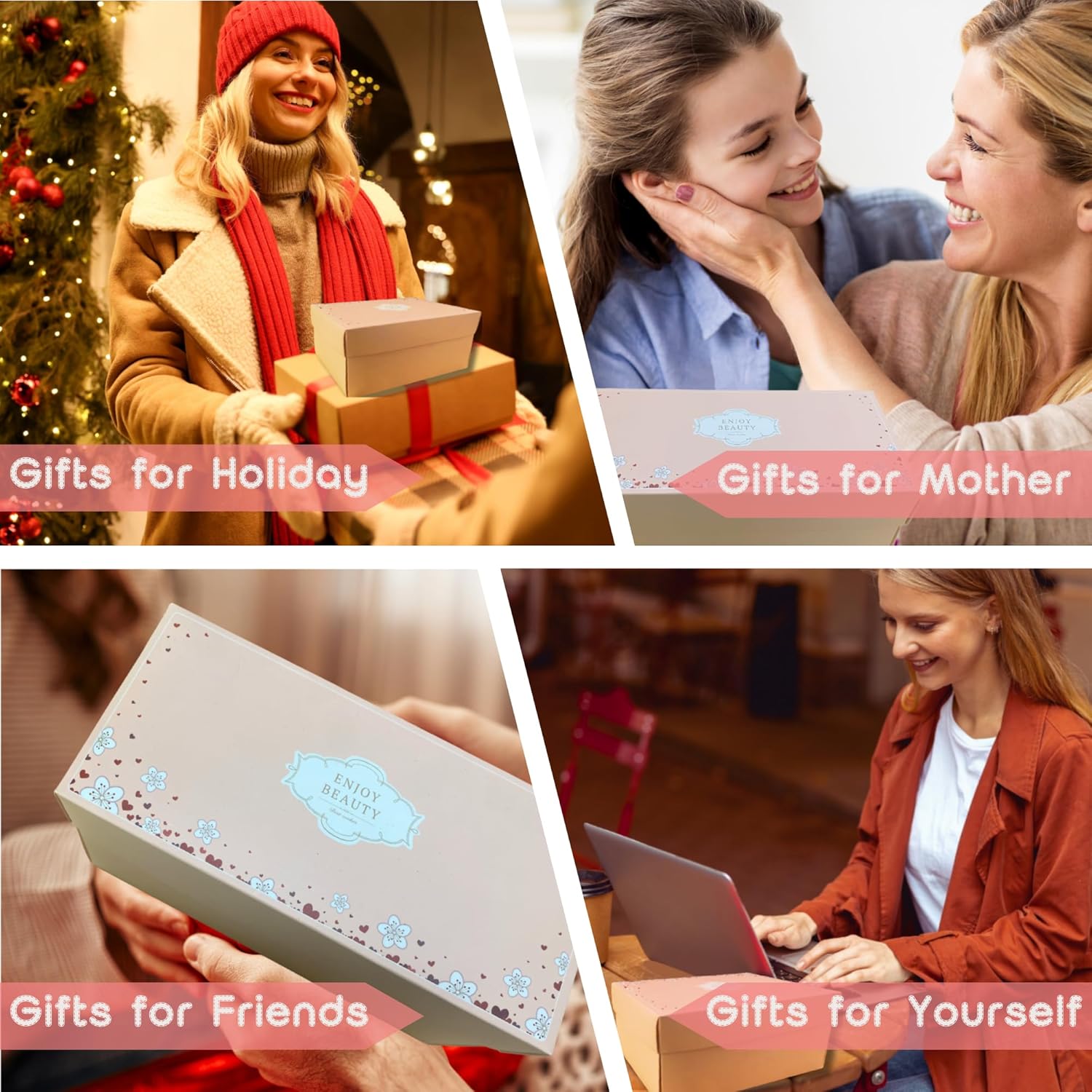 ICEIVY Socks For Women Wool Winter Warm Thick Thermal Casual Comfy Crew Vintage Fuzzy Socks Gifts for Women - Image 6