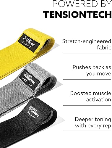 Miniatura 5 de Hot Shapers Bandas de resistencia para entrenar  Juego de bandas de ejercicio para mujeres y hombres  Equipo de gimnasio en casa para entrenamiento