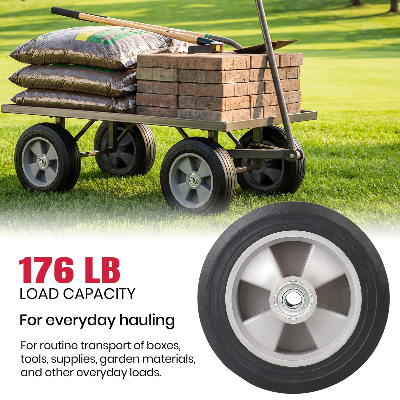 Run-Flat Wheels for Hand Trucks & Dollies - Heavy Duty -4