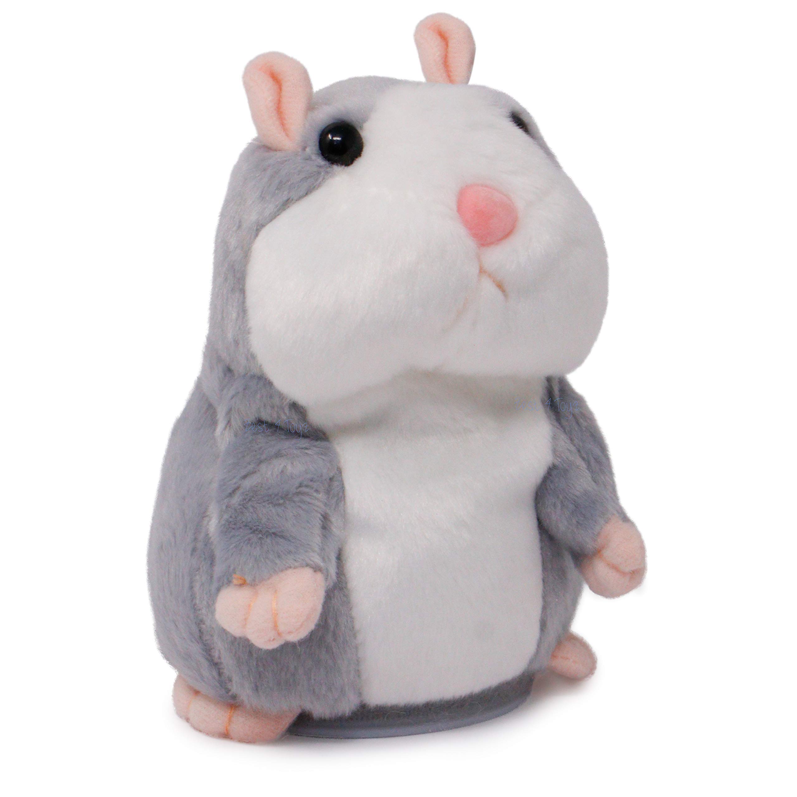 NIYAMAT® Talking Hamster Repeats What You Say Walking Mouse Electric Interactive Animated Toy Speaking Plush Buddy Gift for Toddlers Birthday, 8''
