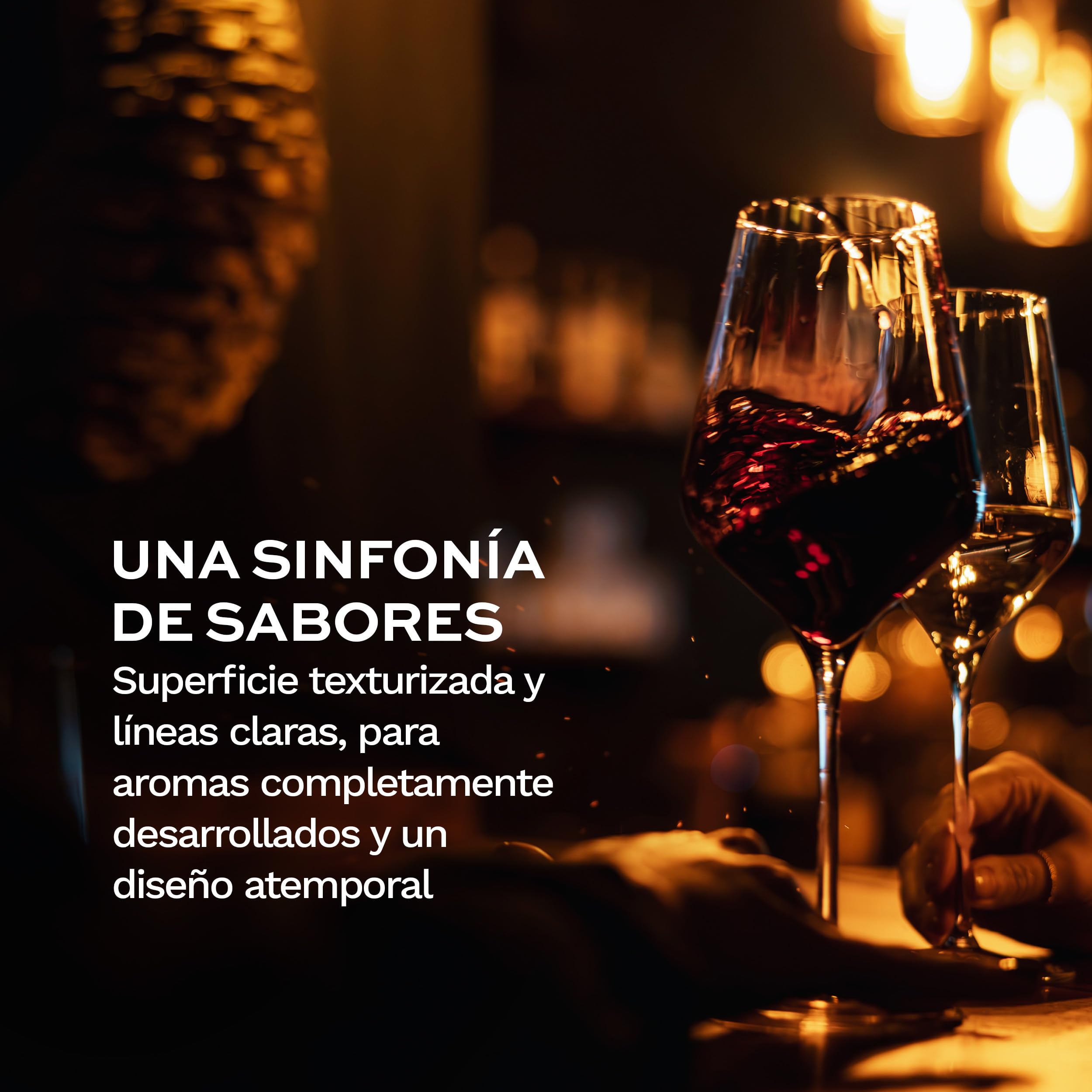 Stölzle Lausitz Copas de Vino Tinto Symphony Set de 6, 570 ml – Copas elegantes para vino tinto – Cristal para desarrollo óptimo de aromas – Apta para lavavajillas & resistente a golpes