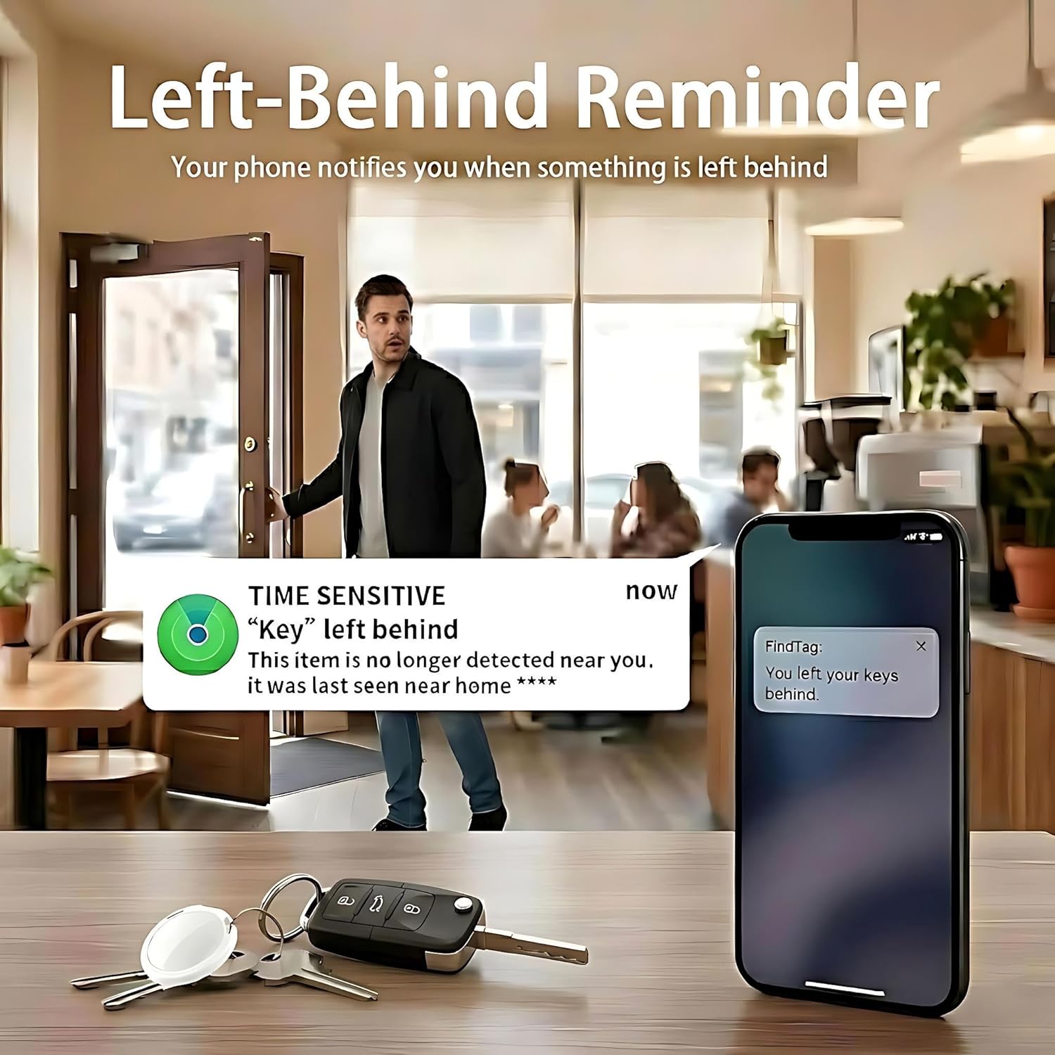 2 Pack GPS Tracker for Vehicles with Magnetic Case Global Real-Time Bluetooth Tracking Device for Cars Hidden Work with Apple Find My (iOS Only) Waterproof No Fee No Subscription No SIM Card Required