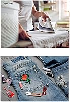 Vista 4 de 30 piezas de parches para planchar para niñas, parches bordados para coser o planchar para ropa, vestido, sombrero, jeans, pantalón, zapato, bolsos