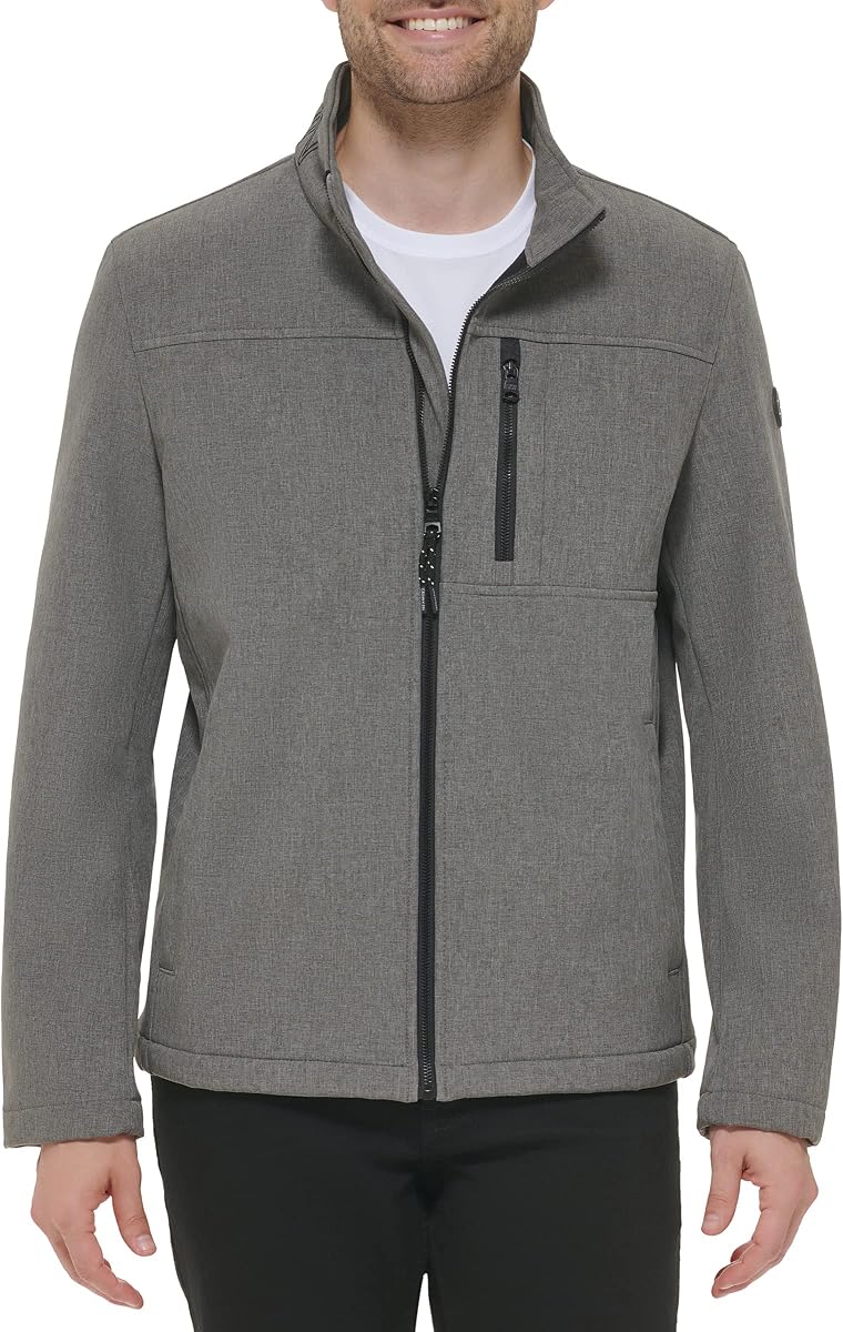Calvin Klein Chaquetas cortavientos resistentes al agua para hombre (estándar, grande y alto)