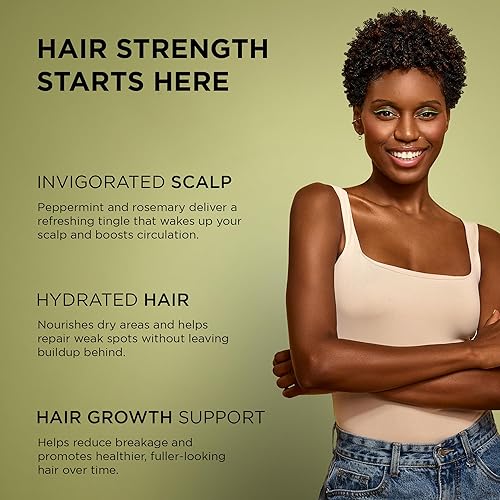 Miniatura 2 de African Pride Feel It Formula, aceite fortalecedor con menta, romero y salvia, ayuda a promover el crecimiento del cabello, tratamiento nutritivo
