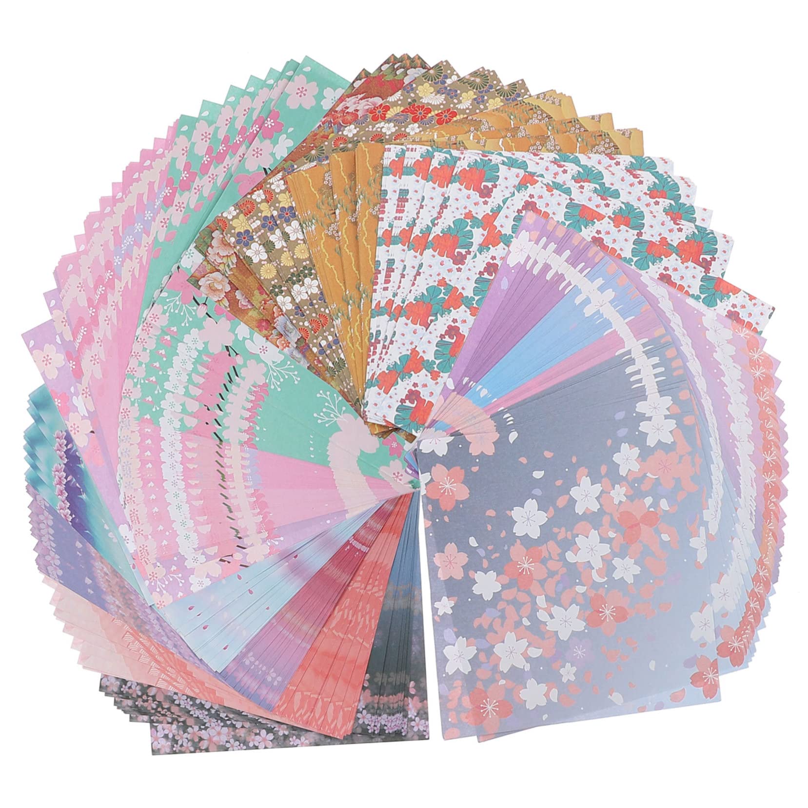 480 Blatt Doppelseitig Gedrucktes Faltpapier Exquisites Robustes Origami-papier