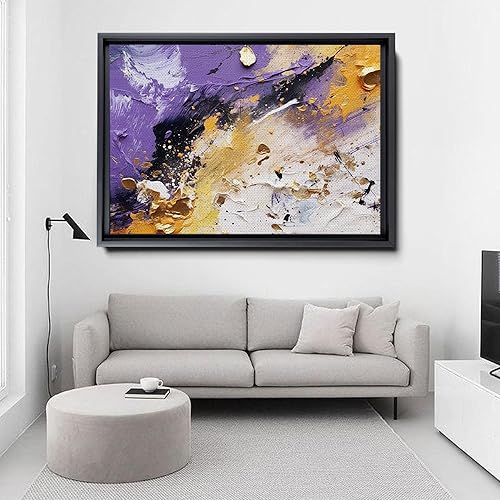 Miniatura 4 de Abstract Horizons, Canvas Painting - Fusion of Acrylic and, Creating Captivating Wall Art
