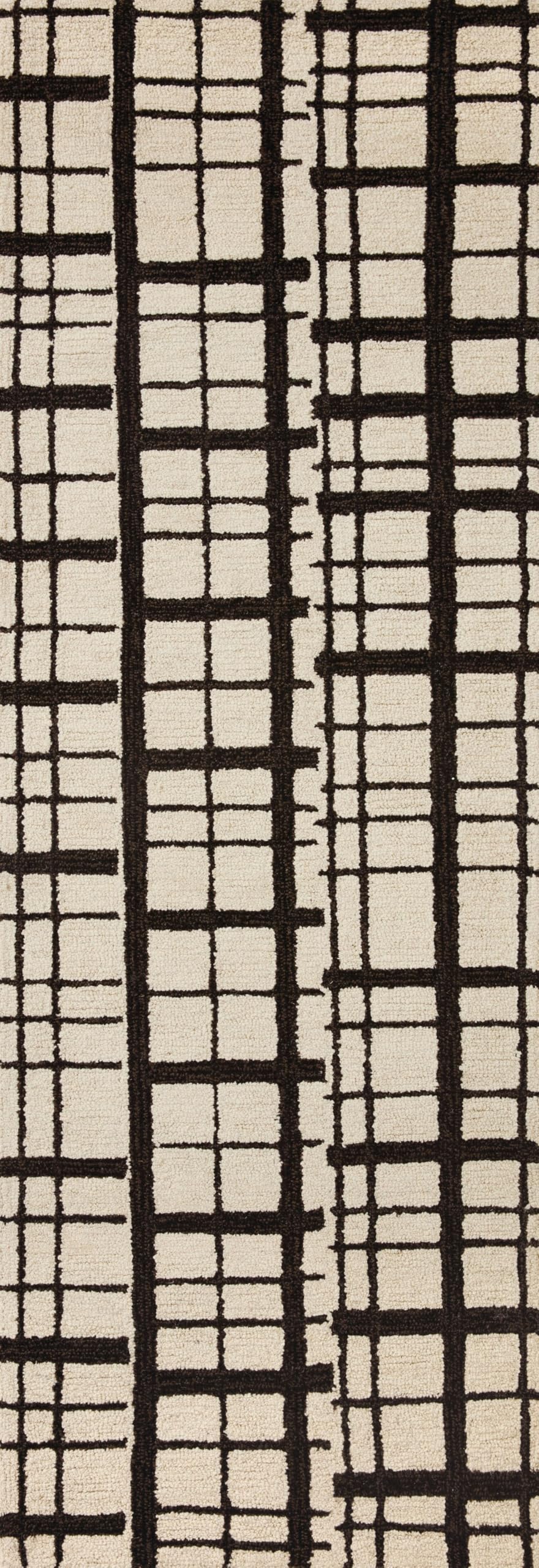 Loloi Chris Loves Julia x Polly Collection POL-02 Black/Ivory 7'-9" x 9'-9" Area Rug Product Image 3