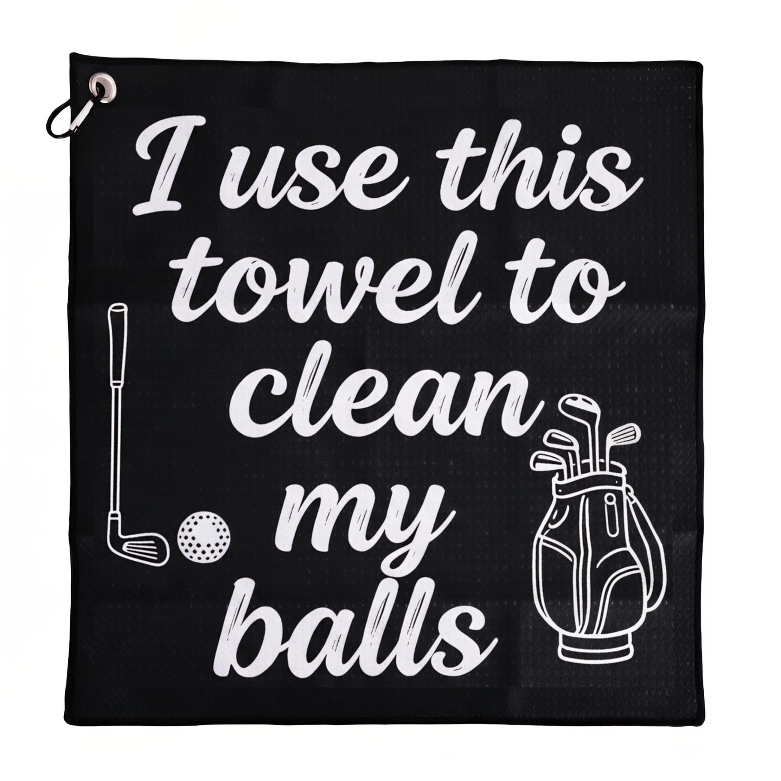 Zilaro Men's Golf Bag Golf Gifts For Funny Golf Towel With Clip, Novelty Golf Accessories, Unusual Presents For Dad Husband Boyfriend Golfers, Ideal For Christmas Birthday Father's Day, Secret Santa Gifts