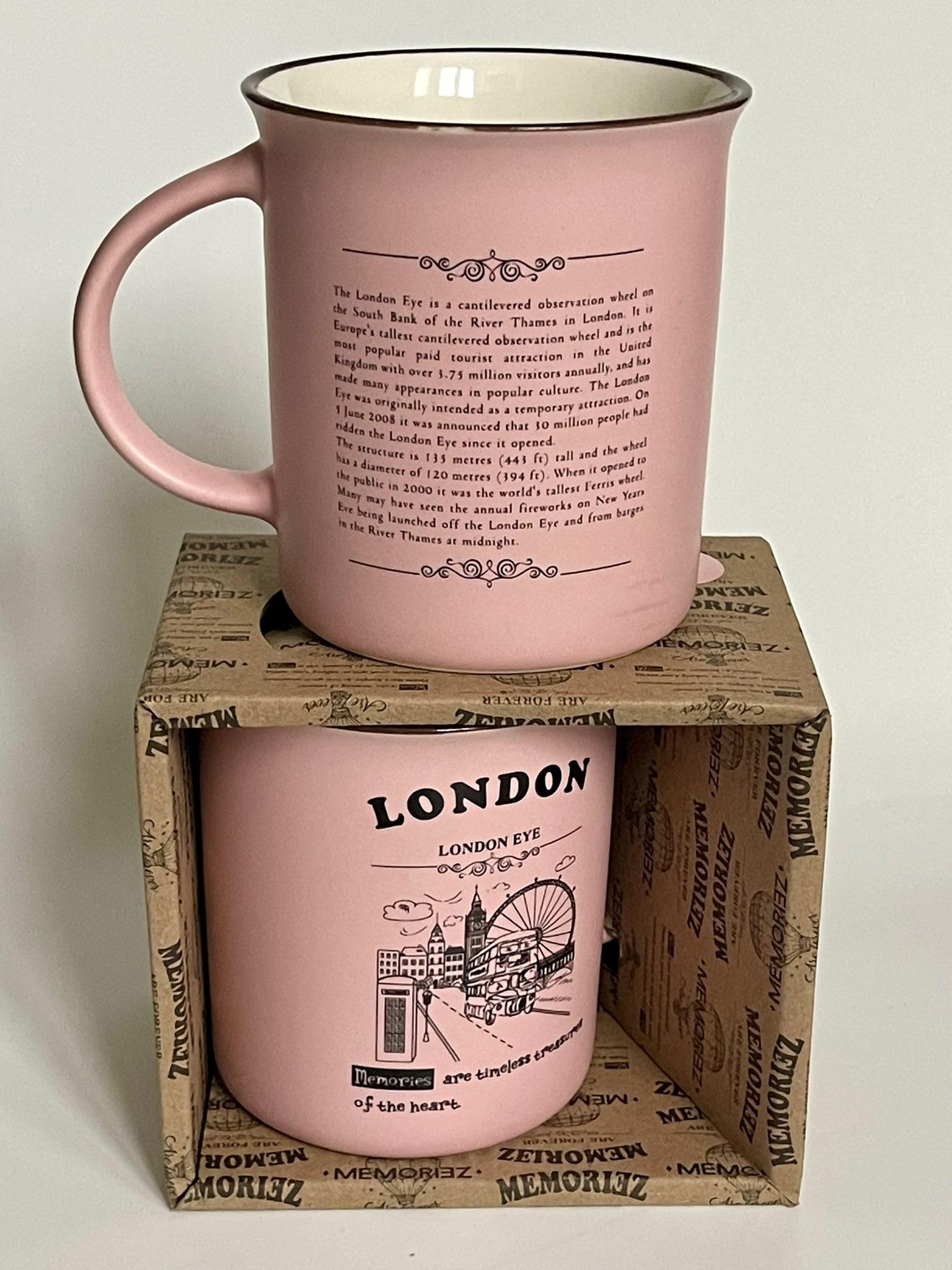 Memoriez London Stylish Story Souvenir Mug - Iconic British Famous Landmarks