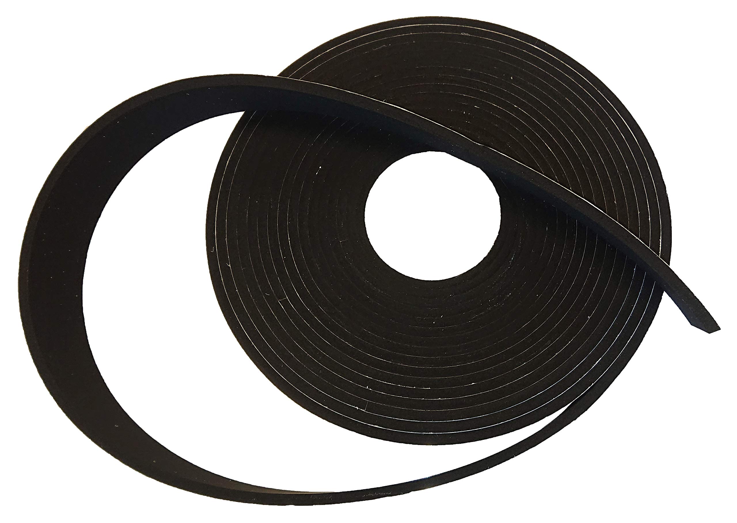 Camthorne Black Neoprene Sponge Rubber Self Adhesive Strip 50Mm Wide X 10Mm Thick X 5M Long - Weather, Noise Seal