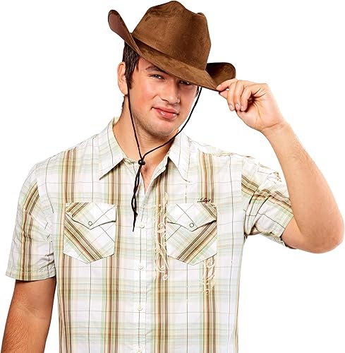 Miniatura 1 de Brown Adult Cowboy Hat
