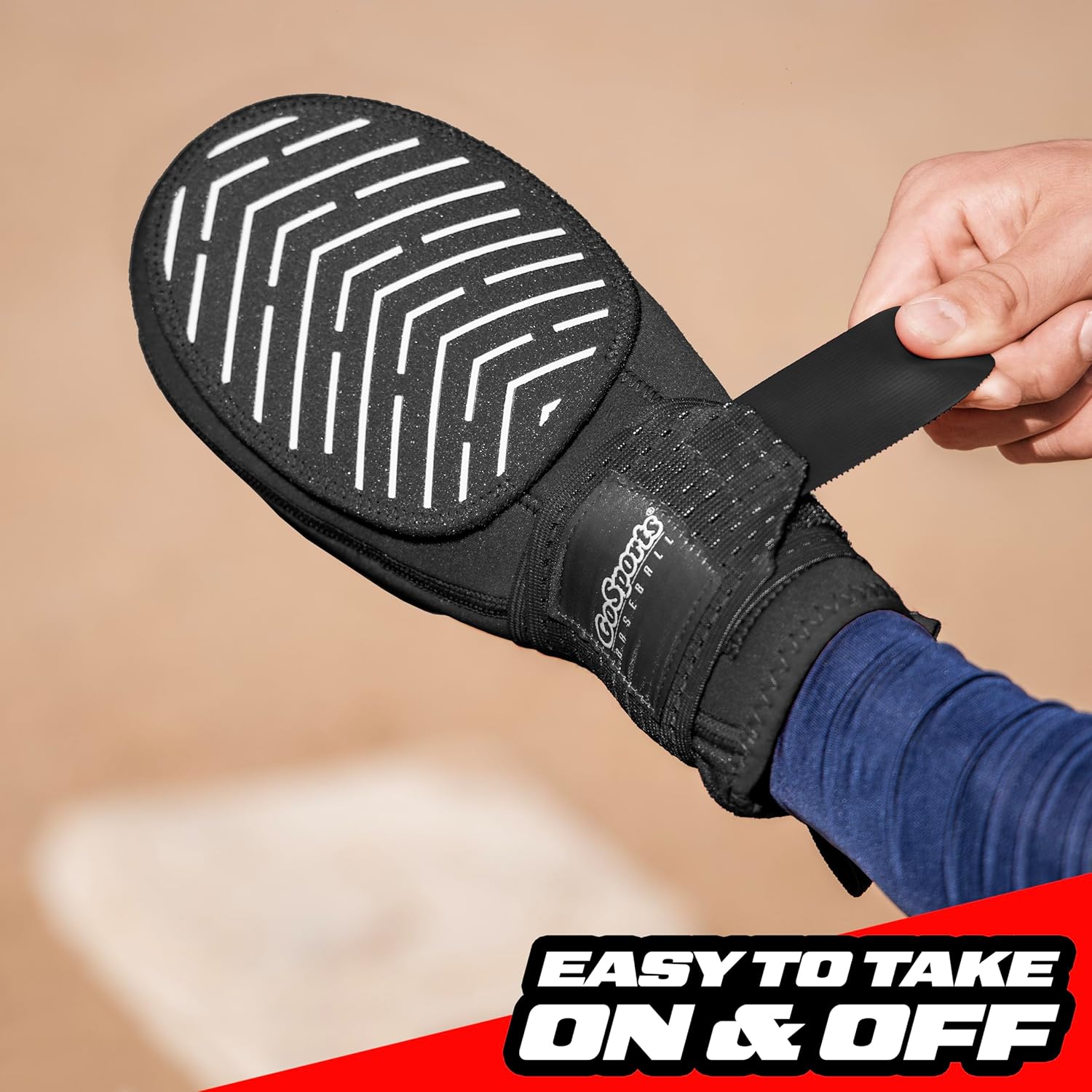 GoSports Sliding Mitts for Baseball & Softball - Youth and Adult Sizes - Right & Left Hand Protective Base Running Gloves - Image 5
