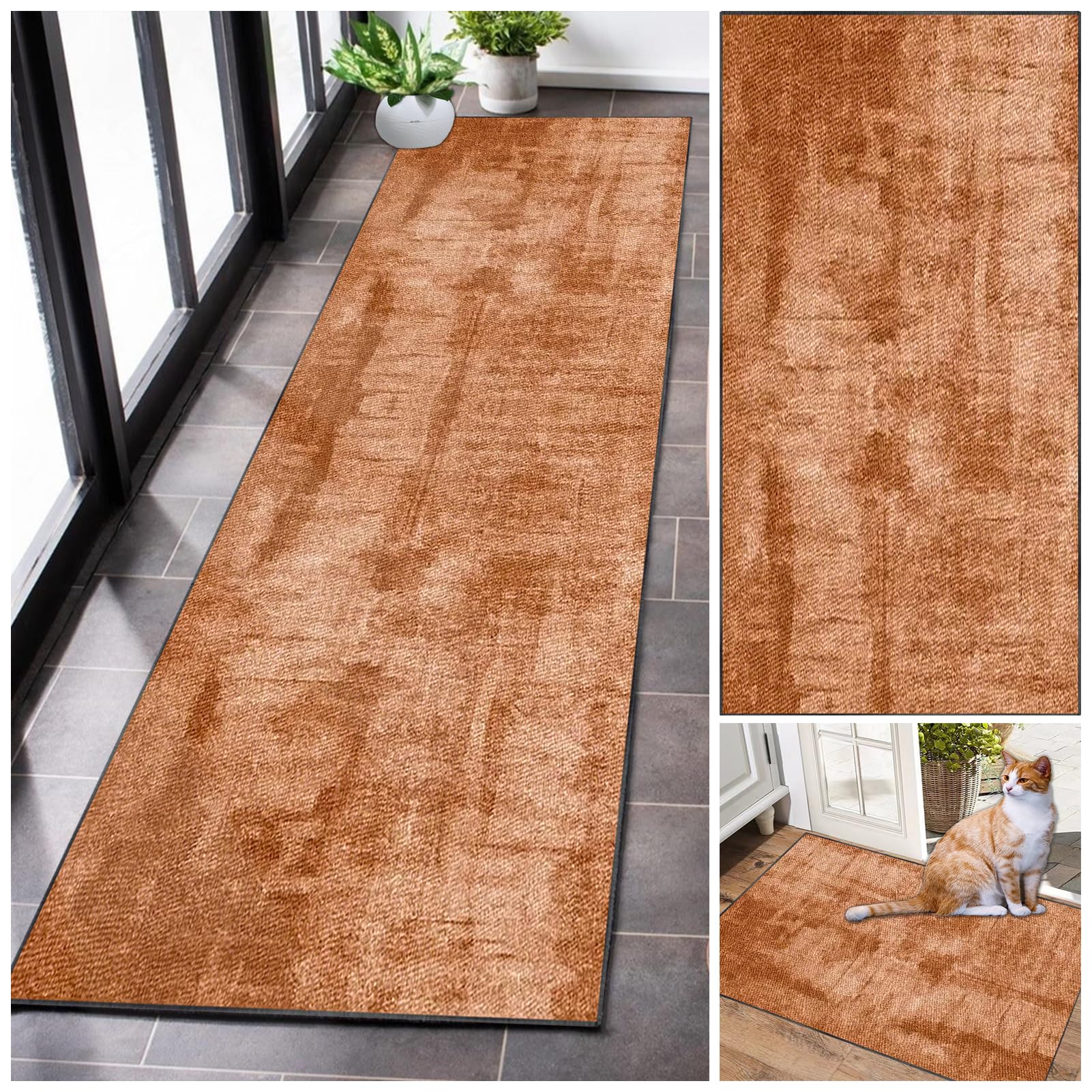 Runner Rugs for Hallway Absorbent Hallway Runner Kitchen Rug Non Slip Washable large Door Mat Carpet Runners for Hallways Corridor Carpet Narrow Area Rug Runner for Entryway Living Room 120 x 350 cm โ image 1
