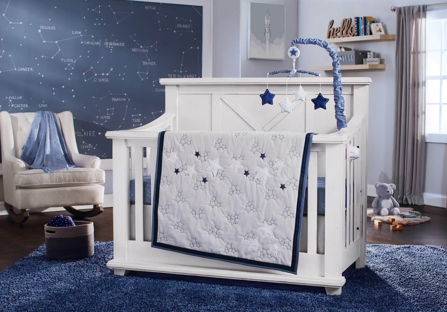 Koala Baby Starry Night Bedding Set and Accessories (4 pcs Bedding Set)