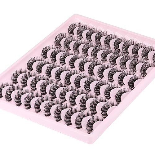 Vista 30 de ALICE - Paquete de 30 pares de pestañas postizas de visón sintético de 0.8 pulgadas, 6 estilos, volumen esponjoso 6D, estilo llamativo