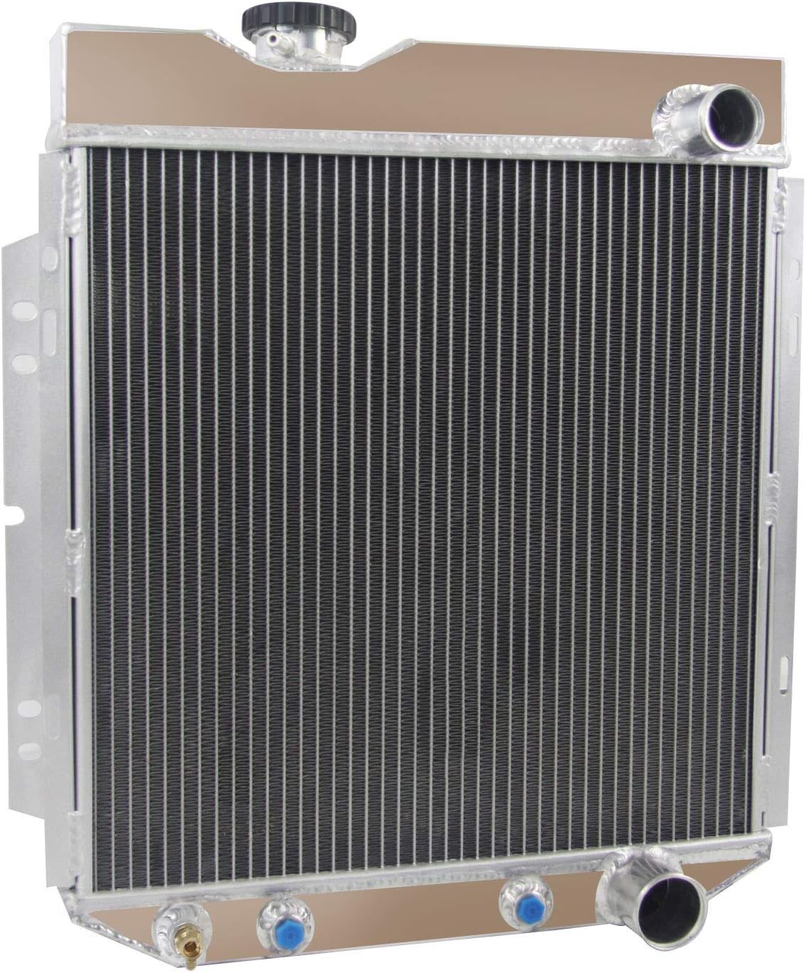 ECMRAD Compatible for Ford Mustang 1964-1966 V8 260 289 AT/MT | 3 Rows Cooling Radiator Direct Replacement