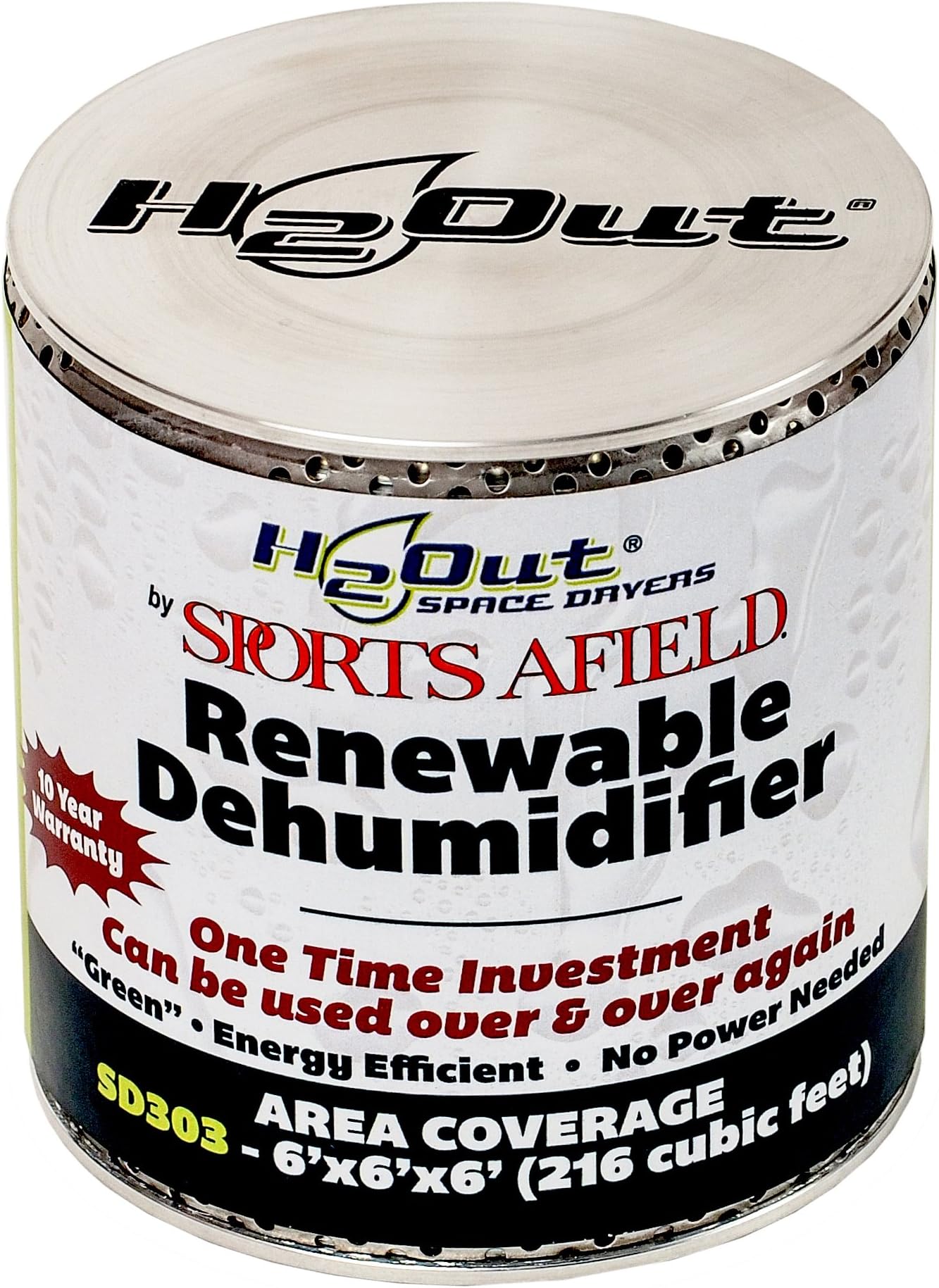 H2OUT SD303 Space Dryer, 216 Cubic Feet, Silver