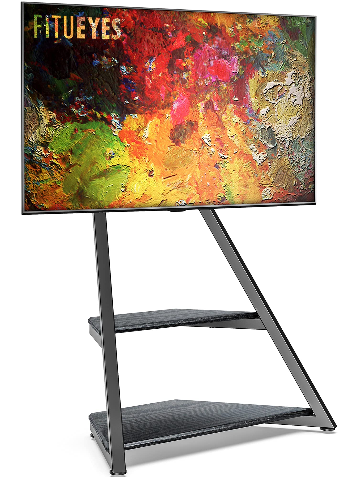 Buy FITUEYES Design Corner TV Stand for 43 55 65 70 75 Inch TV, Black