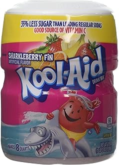 Kool Aid Sharkleberry Fin Drink Mix Makes 8 Quarts 538g Tub Kool-Aid