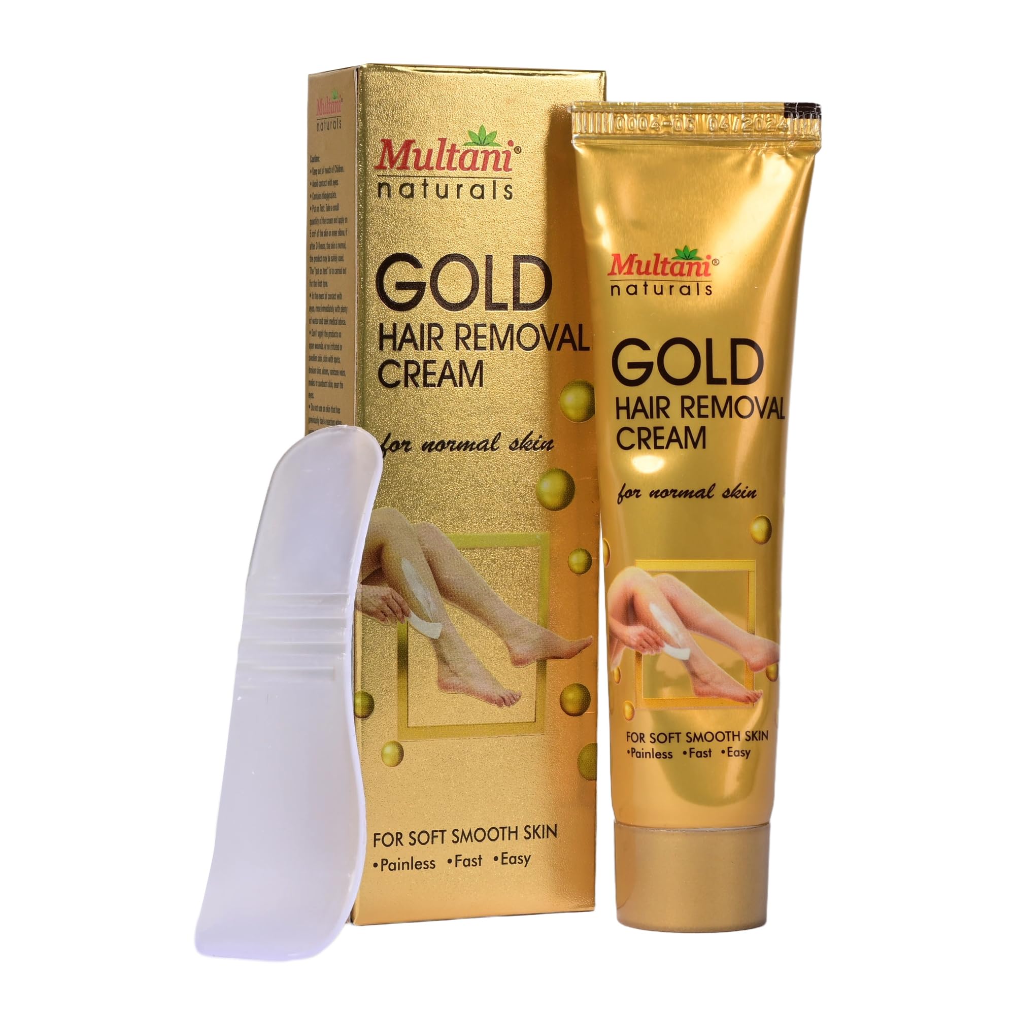 Multani Naturals Gold Hair Hair Removal Cream| Radiance formula Enriched with Gold Pearl Powder and Vitamin E | Painless, Easy and Effective Hair Removal for Men and Women |60 ml (B0D31PKCS8) Amazon Price History, Amazon Price Tracker