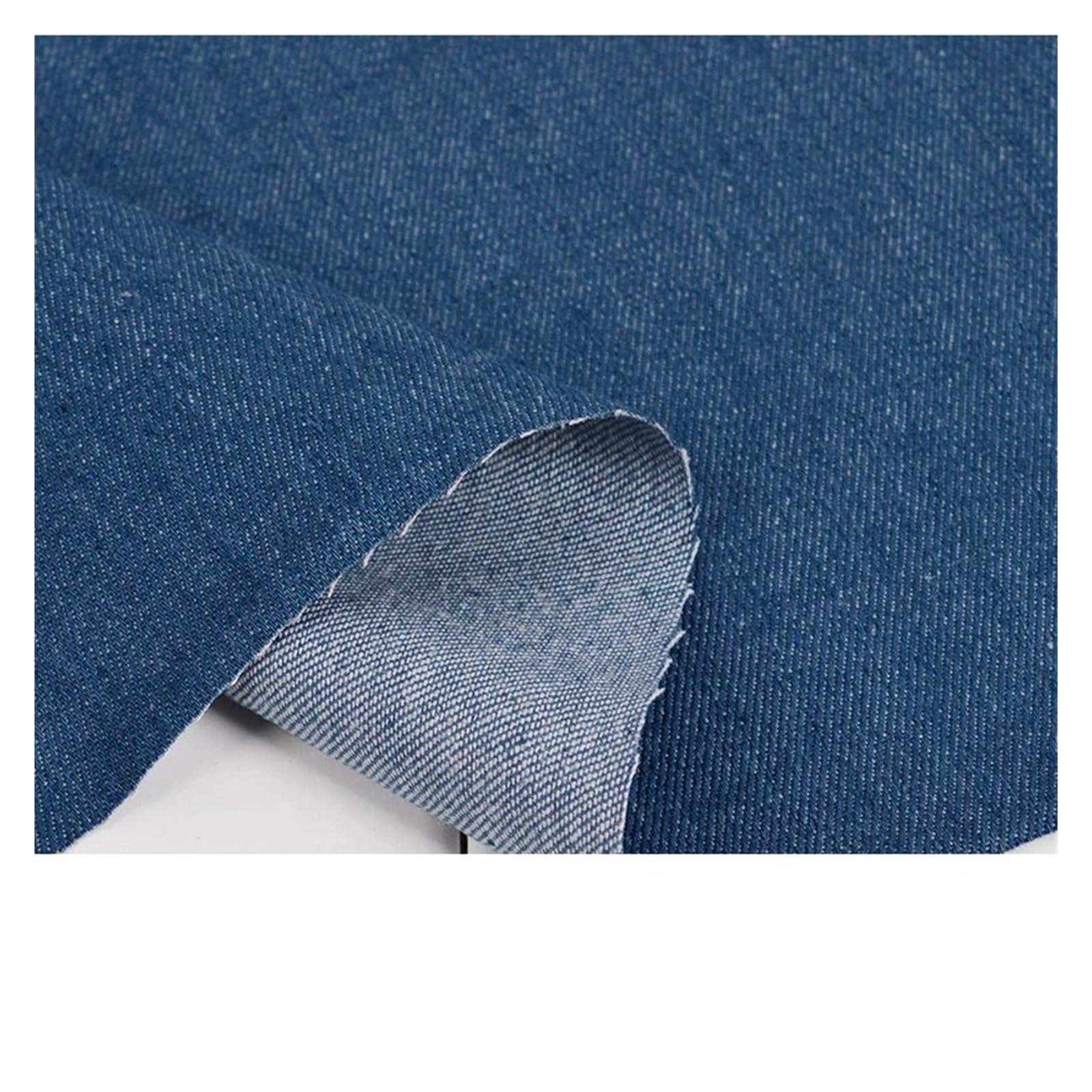 Tela Vaquera Tela vaquera gruesa for bricolaje, jeans, paños de lavado, chaquetas, camisas, vestidos, fina, patchwork, acolchado, costura Tela De Costura(Thick-blue,200cmX150cm)