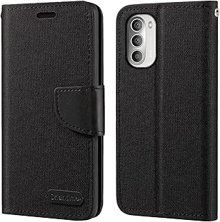 Capa para Motorola Moto G51 5G, capa carteira de couro Oxford com capa traseira de TPU macio com ímã para Motorola Moto G51 5G (6,8 polegadas)