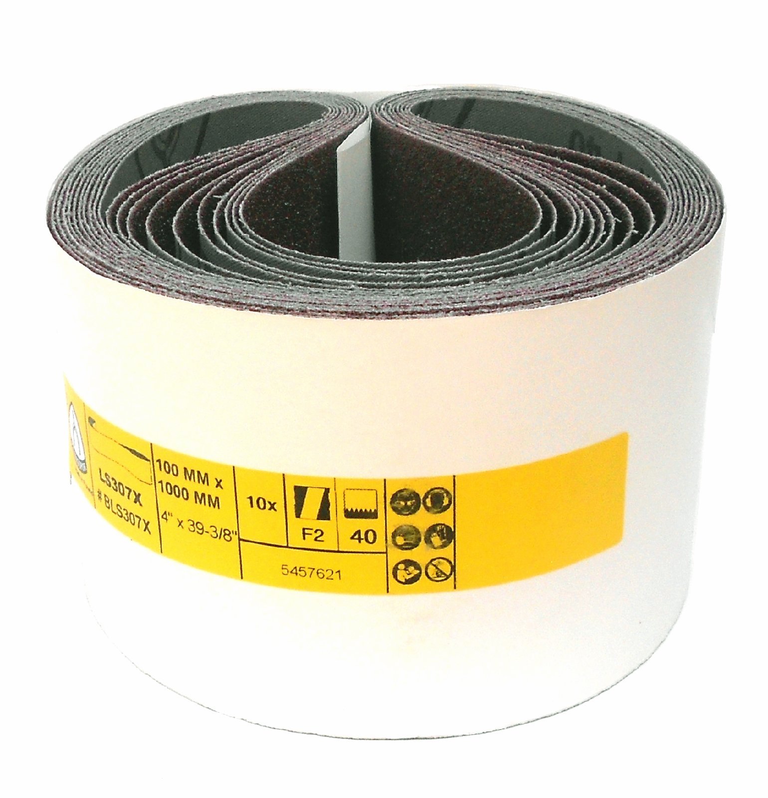 LS 307 X Bande abrasive | 100 x 1000 mm | 5 pièces | Grain : P120