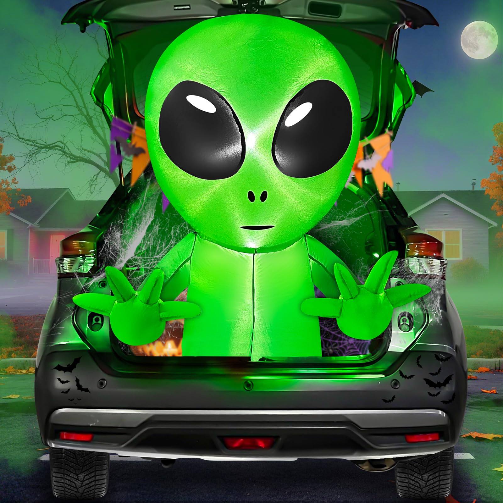TURNMEON 3 Ft Halloween Inflatable Alien