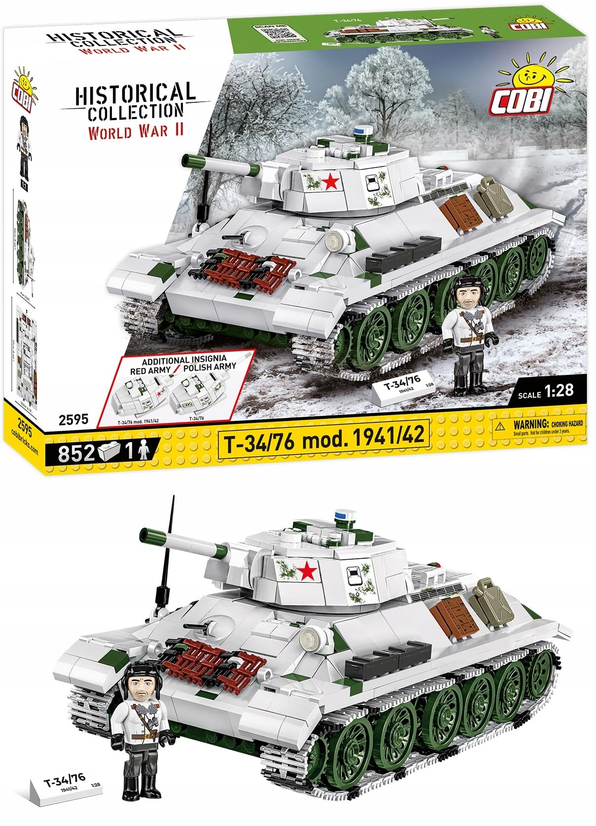 Historical Collection WWII T-34/76 mod 1941/42 2-in-1 (PL/SOV) Tank