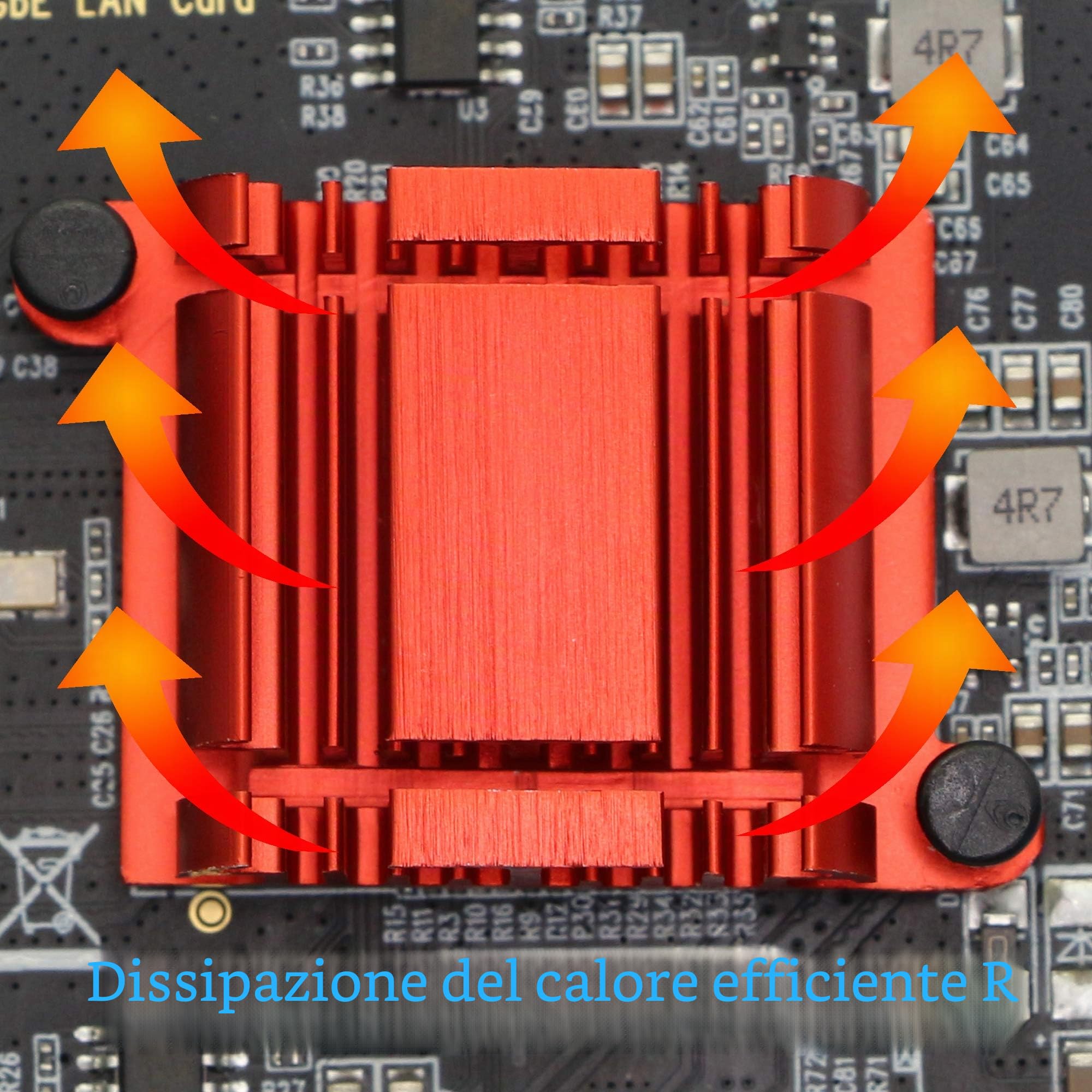 Scheda convergente PCI-E x1 di Gigabit Ethernet a doppia porta, adattatore del controller dell'interfaccia di rete di 2X RJ45 Gigabit,stazioni di lavoro, server, con staffa a basso profilo.