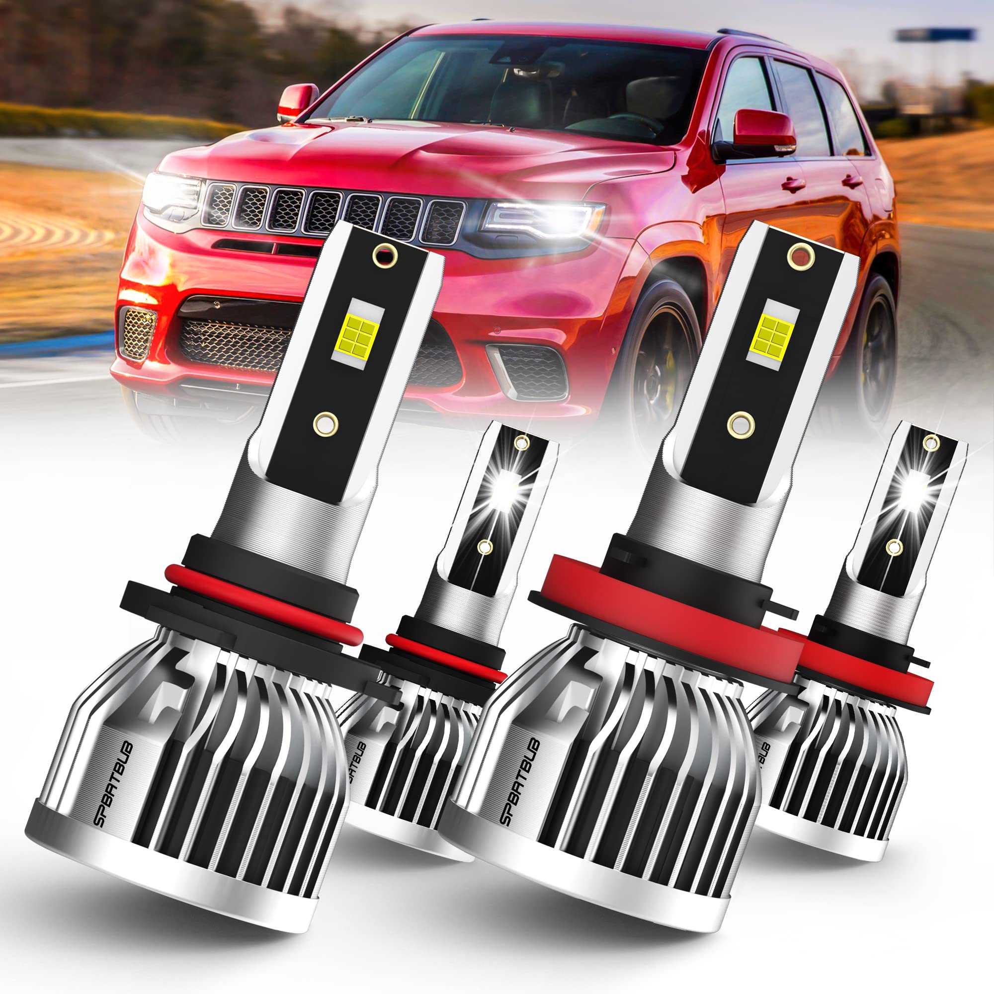 Photo 1 of SPBRTBUB LED Headlight Bulbs for Jeep Grand Cherokee (2011-2016)