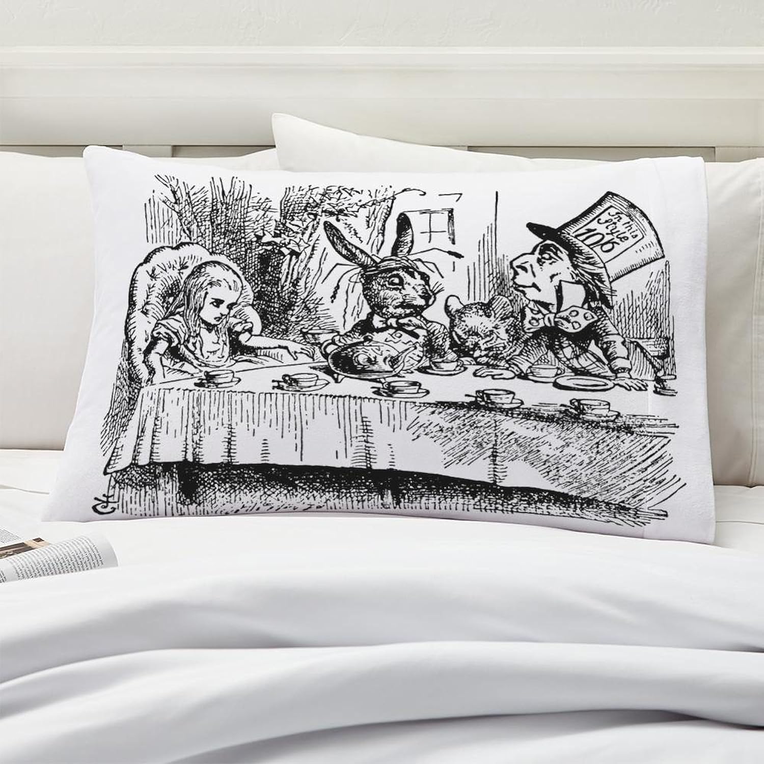 CafePress Vintage Alice in Wonderland Pillow Case Standard Size Pillowcase, Lumbar Pillow Cover Microfiber