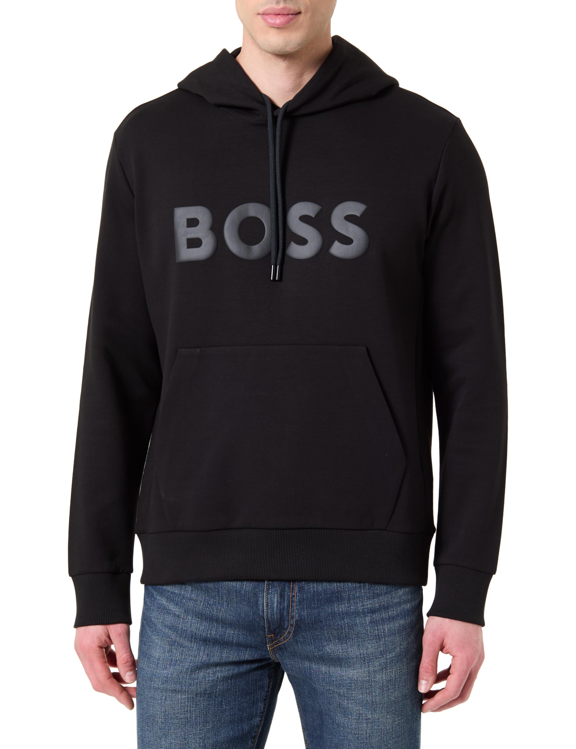 BOSS Men's Sweatshirt, Black 001, XXL