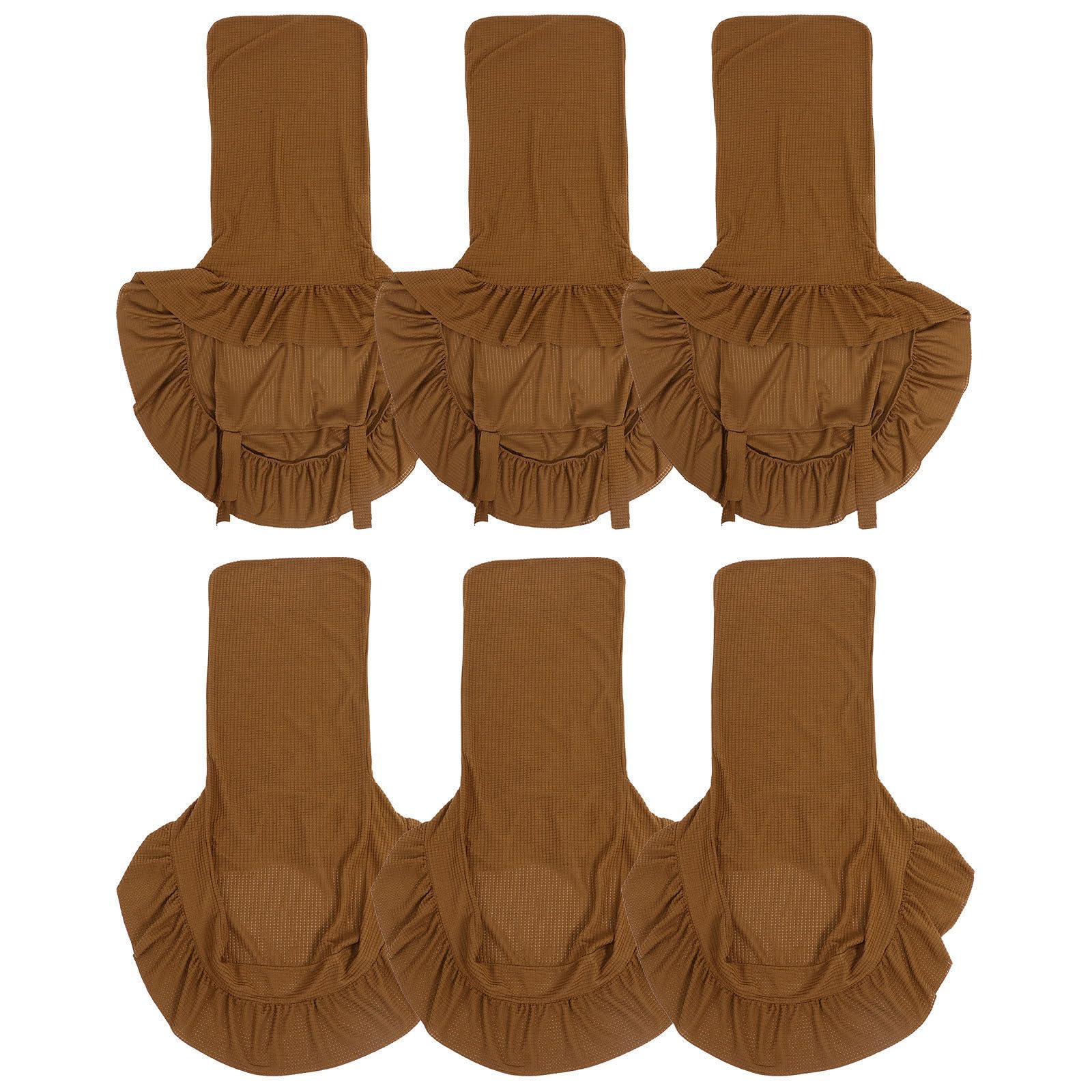 BESTOYARD Funda Elástica para Silla de Comedor Poliéster, 6 Piezas
