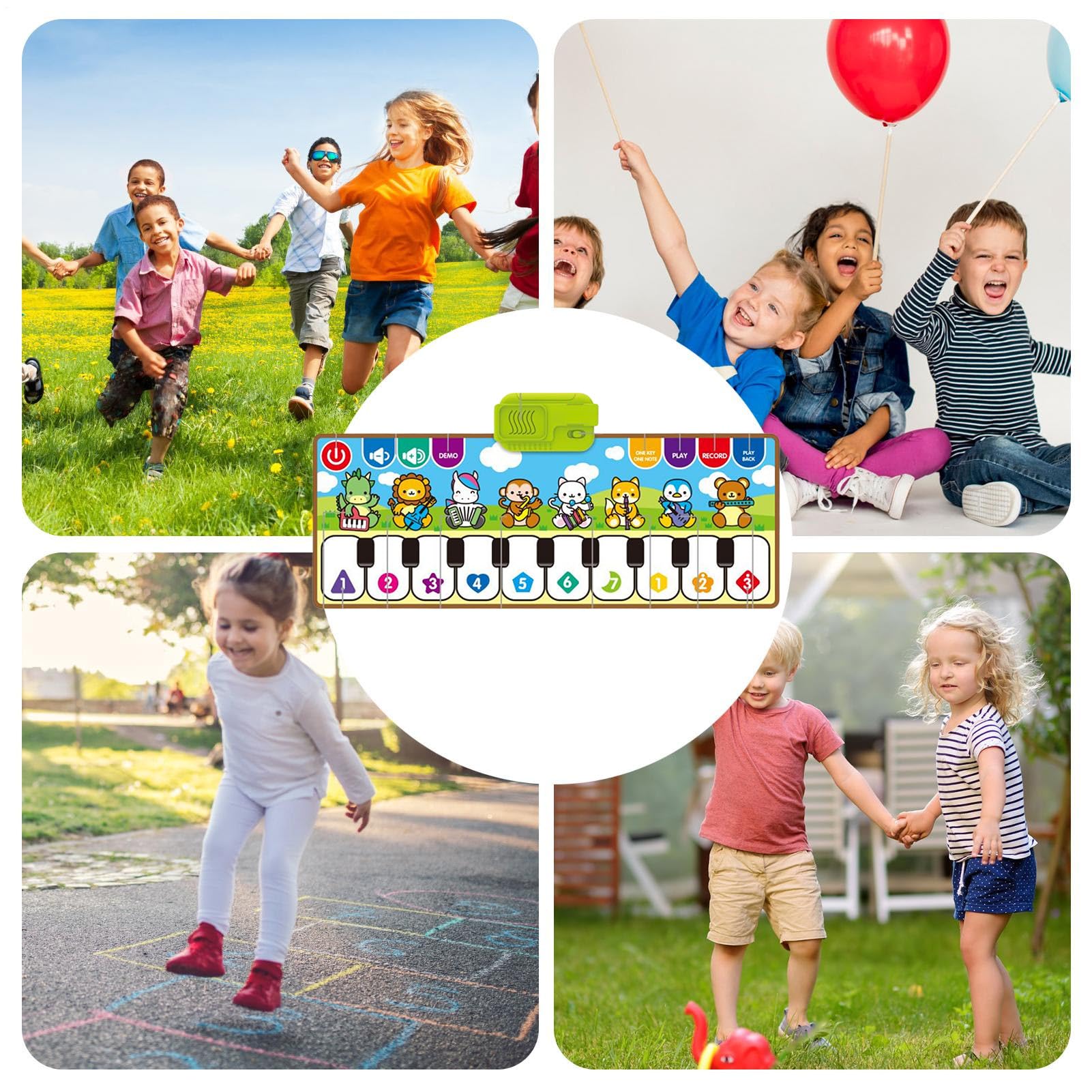 Tapete De Piano | Alfombra Infantil Electrónica - Sensorial con Baile Y Música para Niños