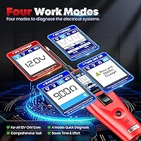 Vista 3 de Autel PowerScan Automotive Circuit Tester, Power Circuit Probe Tool, 12-24V Electrical Short Open Breaker Circuit Finder, AC/DC Current Resistance