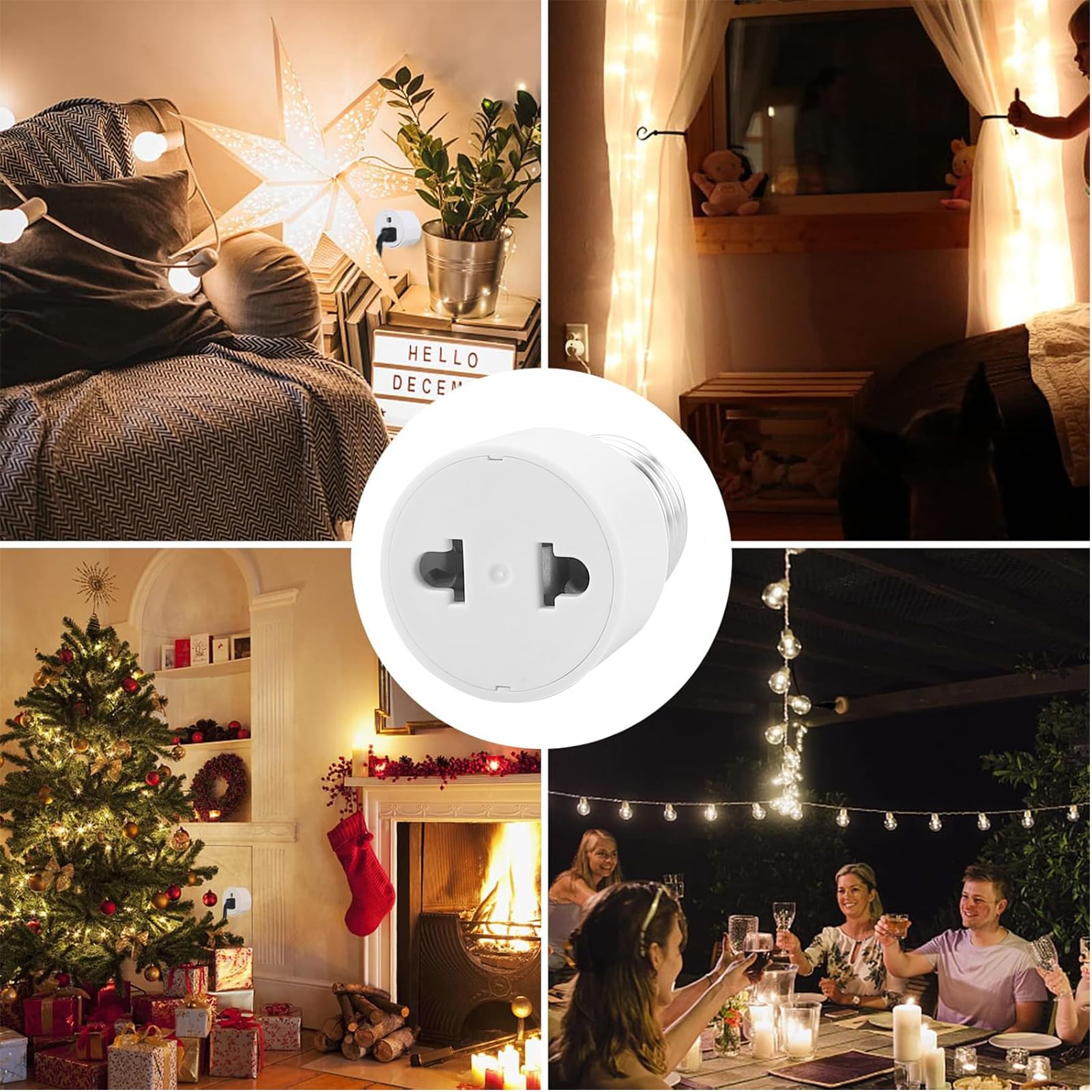 HHEETTT 2 stuks lampfitting E27, lampvoet converter, gloeilamp