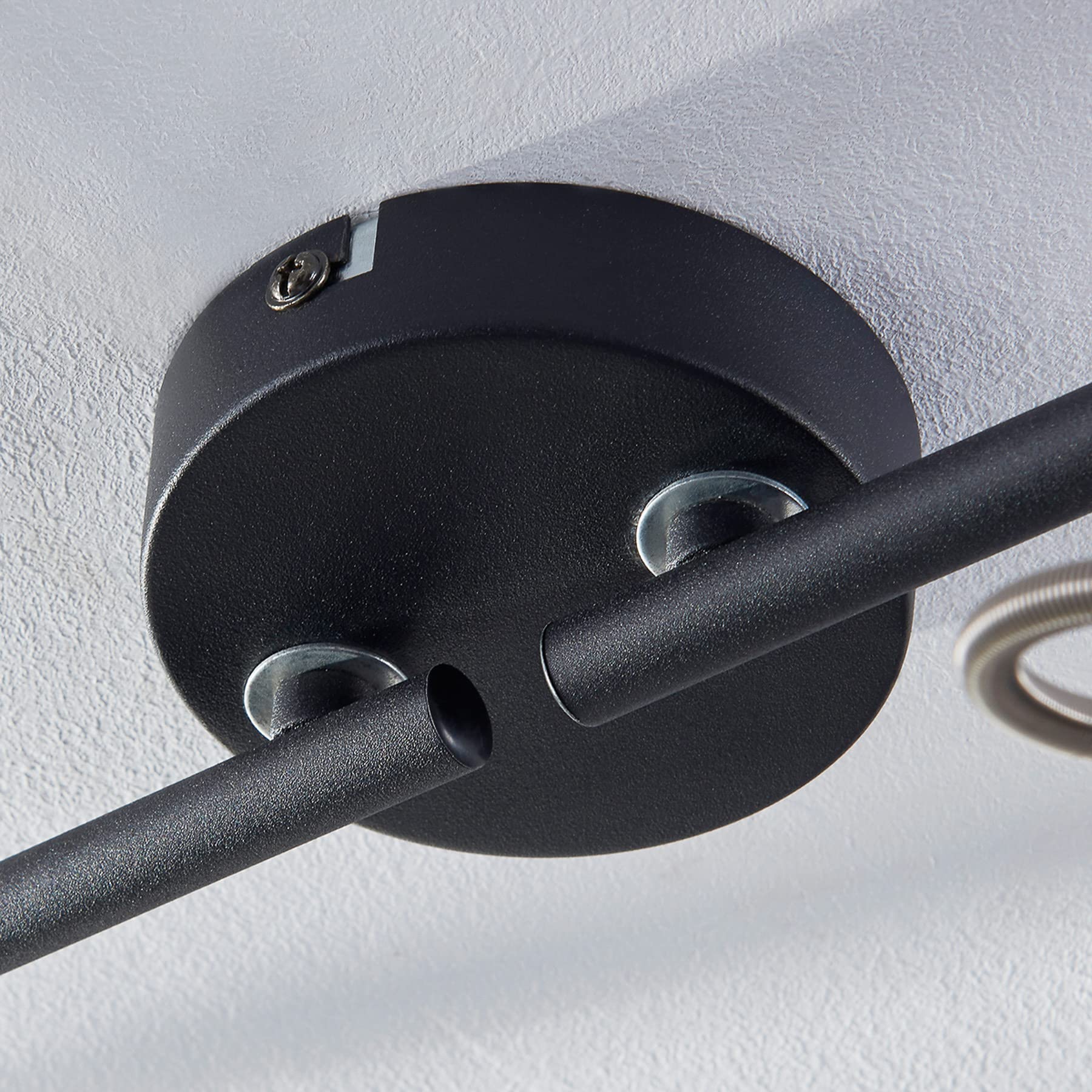 Lindby Deckenlampe Schwarz Gold, Deckenstrahler Metall schwenkbar & drehbar 4 x E14 max. 40W ohne Leuchtmittel Deckenleuchte Deckenspot